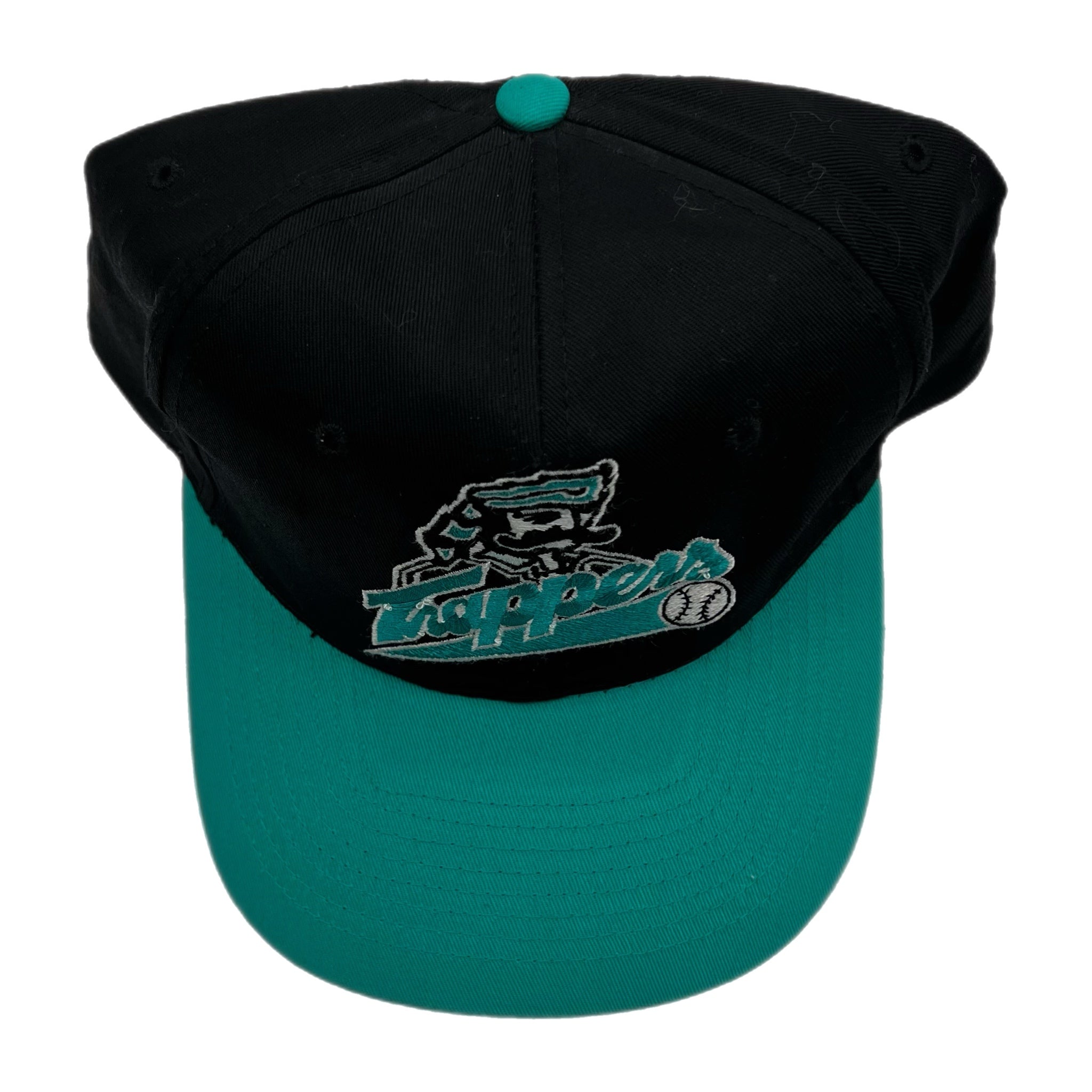 Vintage Edmonton Trappers Hat Teal/Black