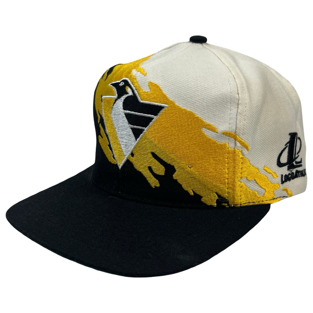 Vintage Pittsburgh Penguins Splash Logo Athletic Hat