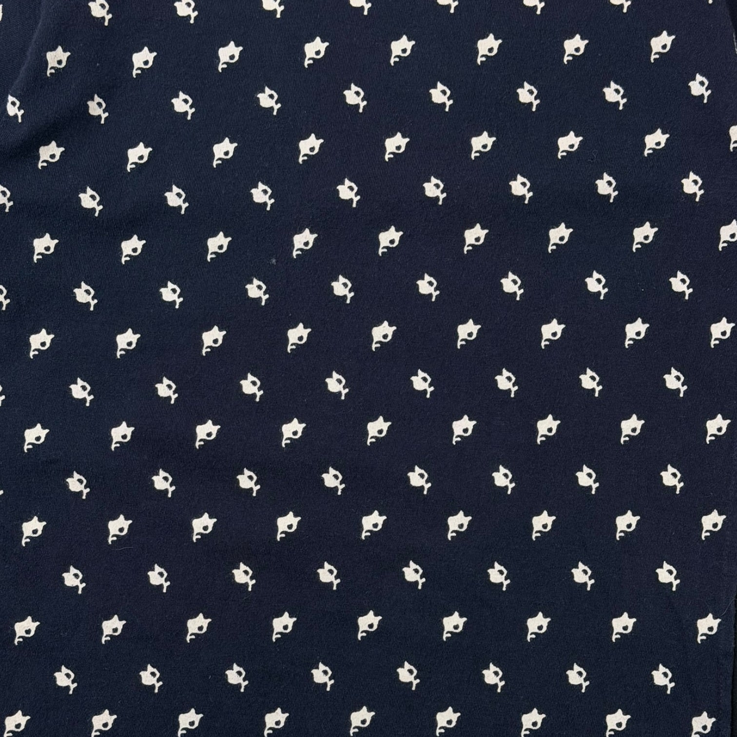 (W) Comme des Garçons Floral Pasted T-Shirt Navy