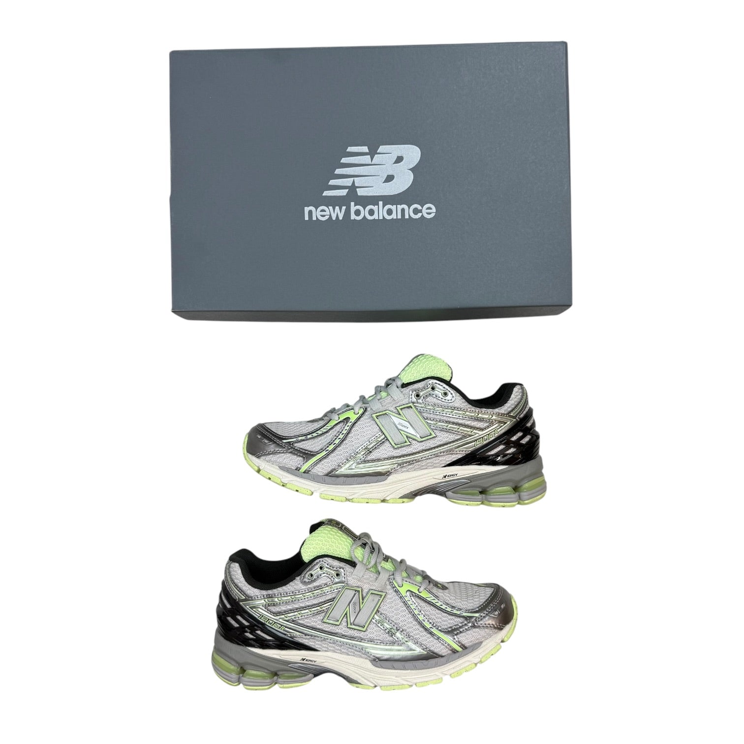 New Balance 1906R Dark Silver Metallic Mint Flash (Used)