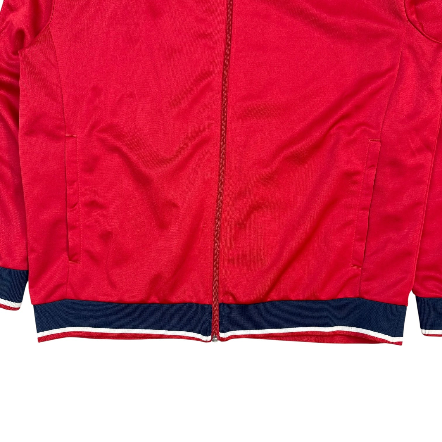 Vintage Umbro England National Team Zip Up Sweater Red