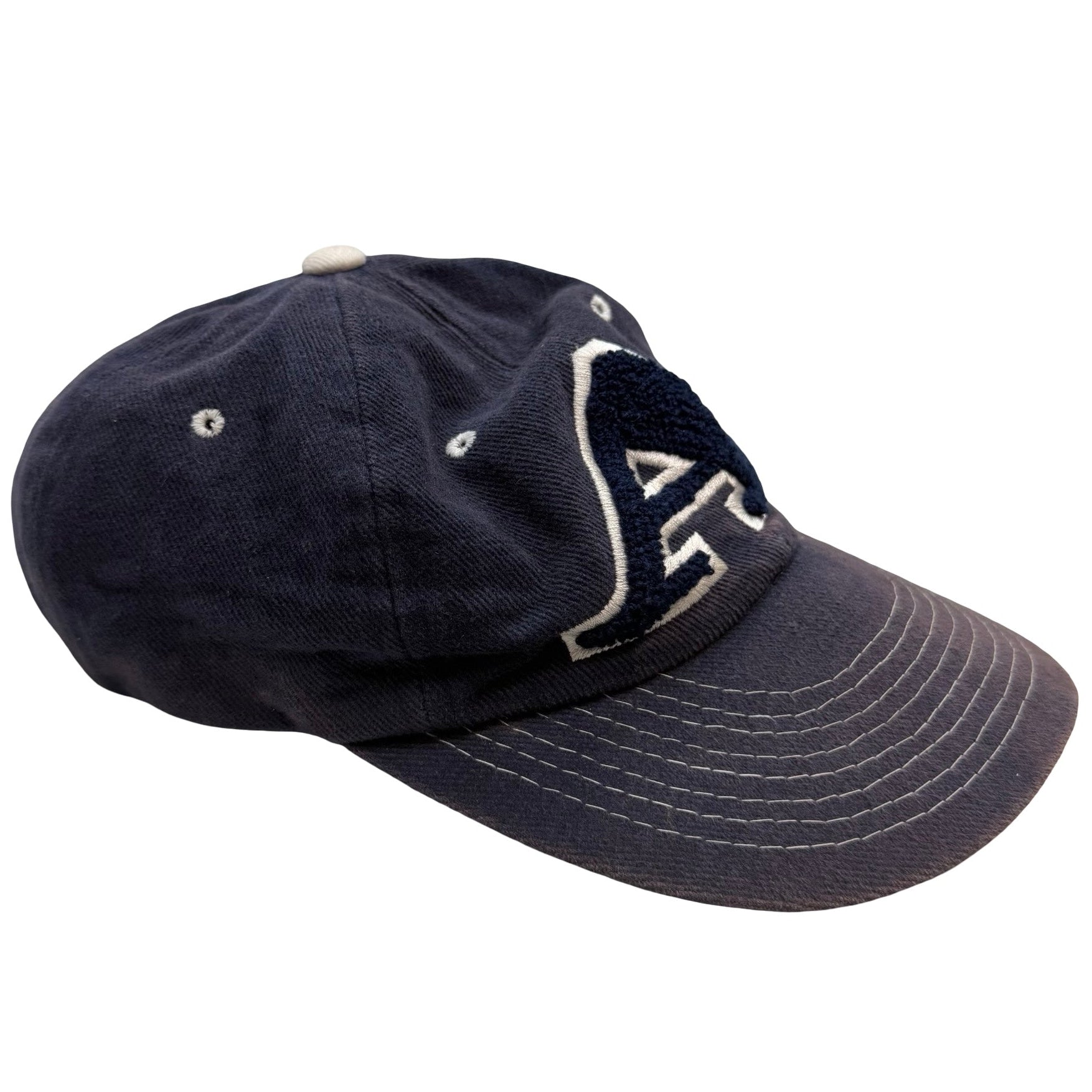Vintage University Of Alberta Starter Chenille Logo Embroidered Hat Navy