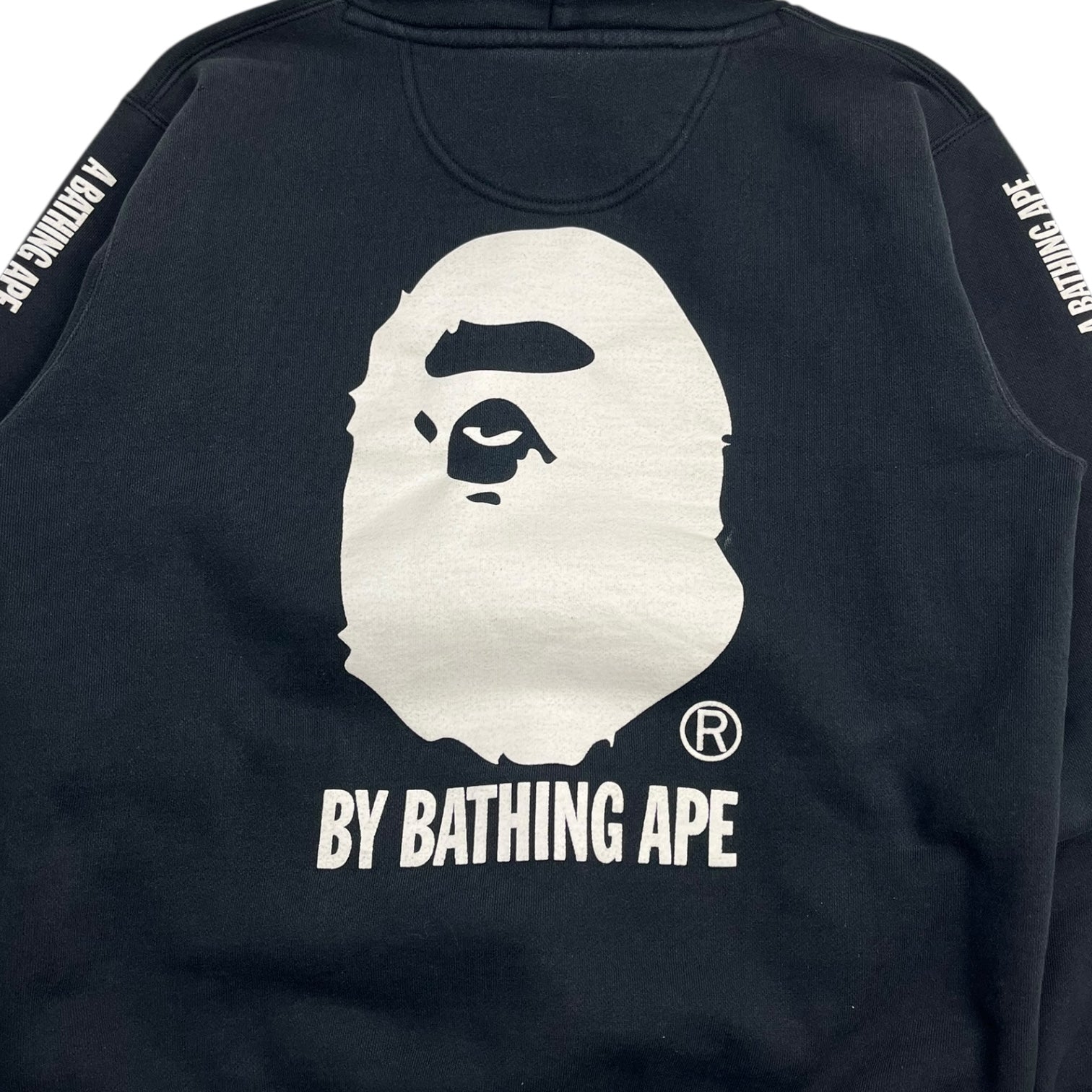 Bape X Champion Chenille Logo Hoodie Black