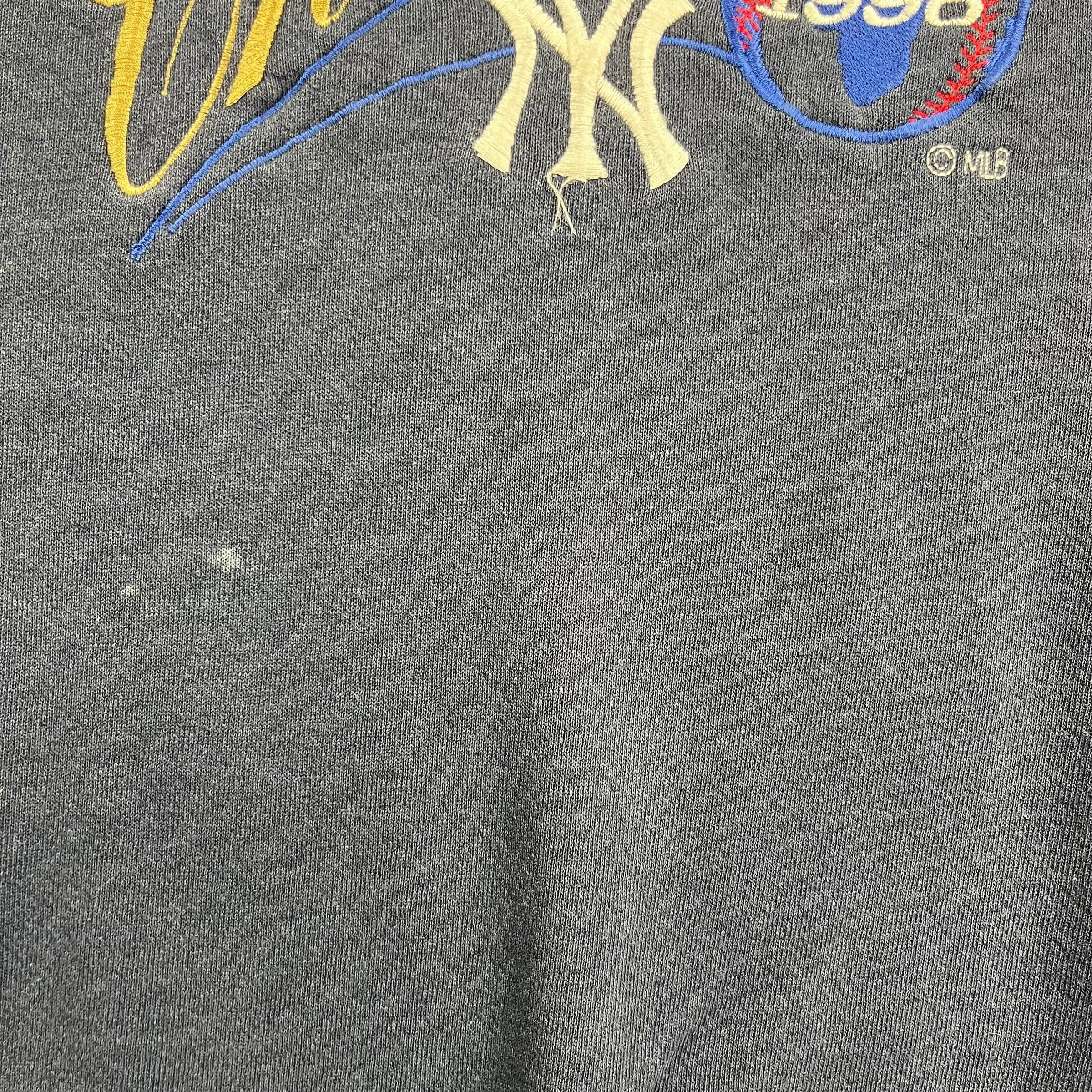 1998 Lee New York Yankees Champions Crewneck Navy Blue