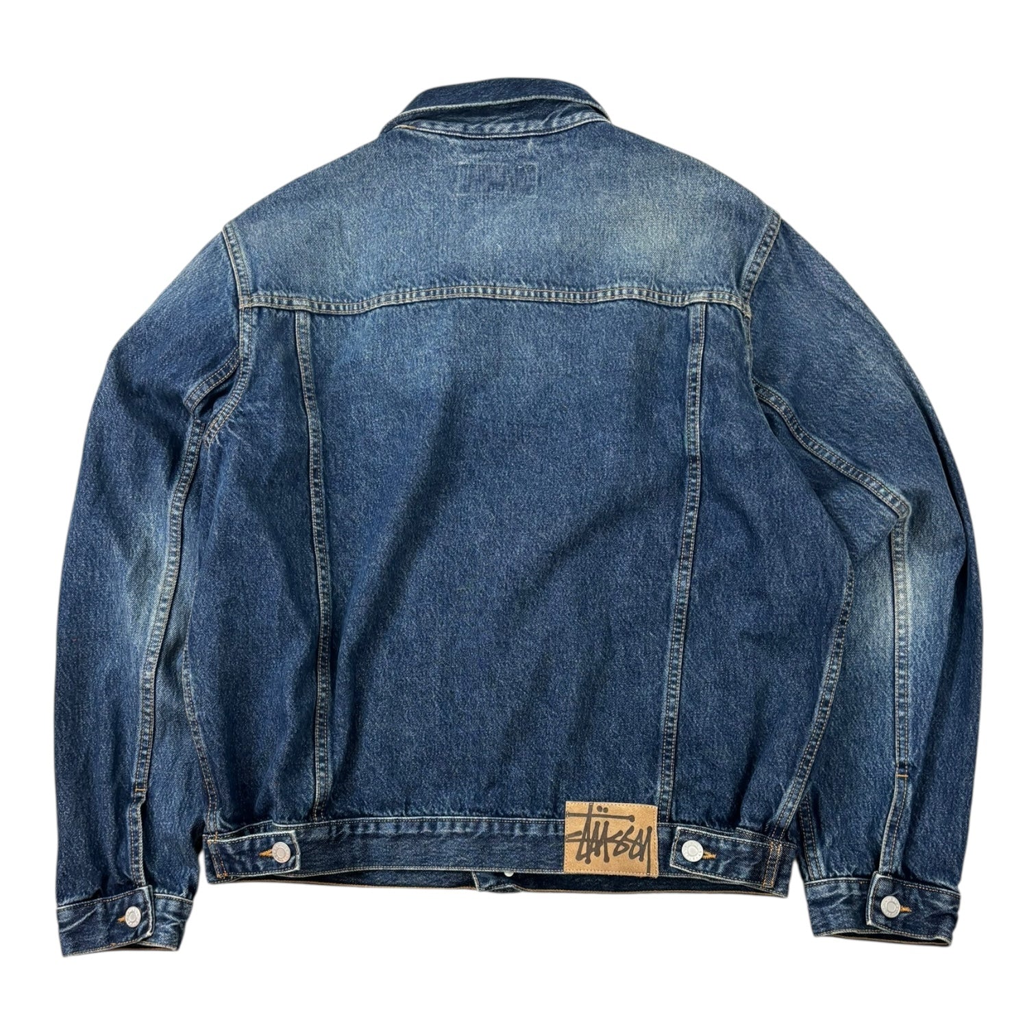 Stussy Denim Trucker Jacket Vintage Indigo Wash