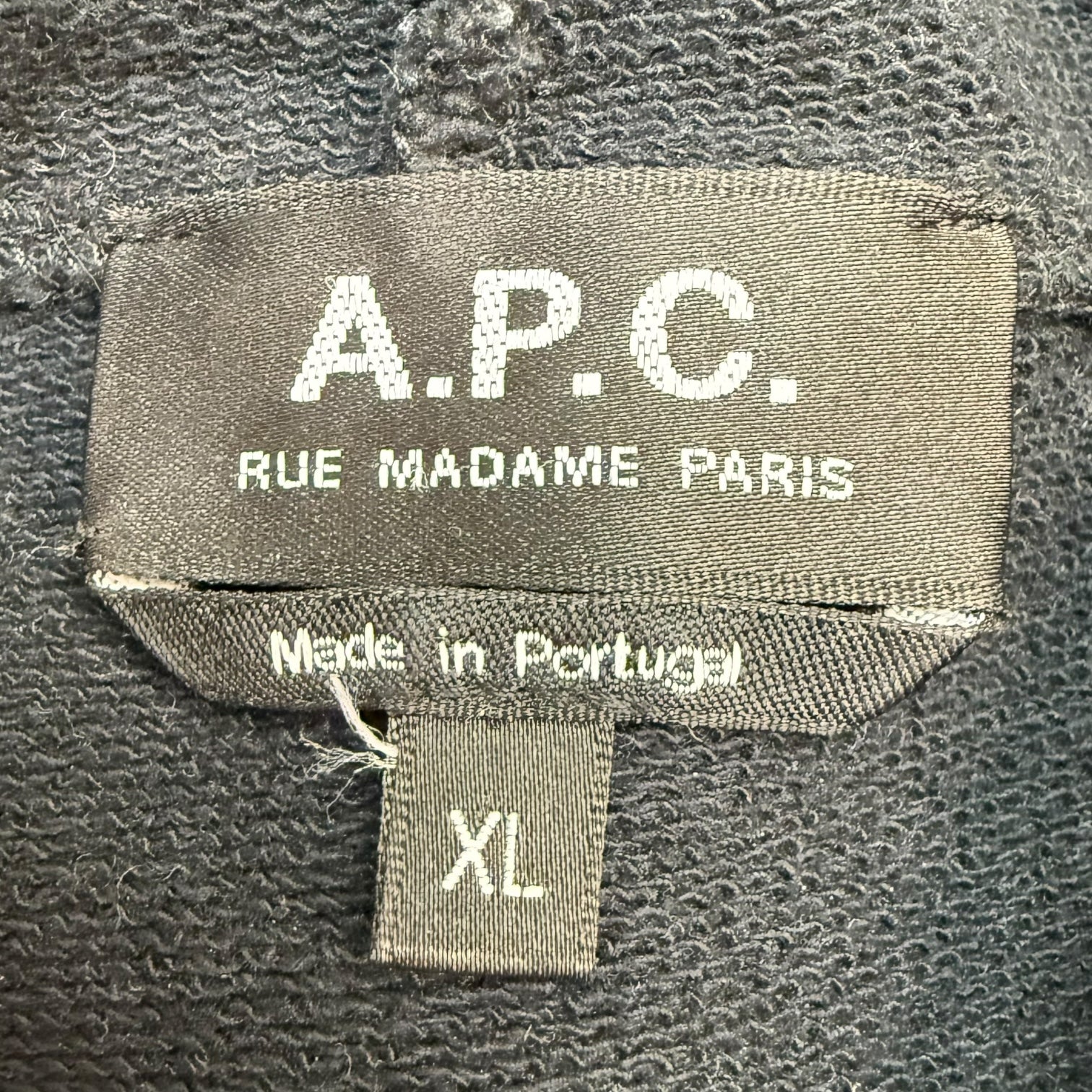 A.P.C. Logo Print Hoodie Black