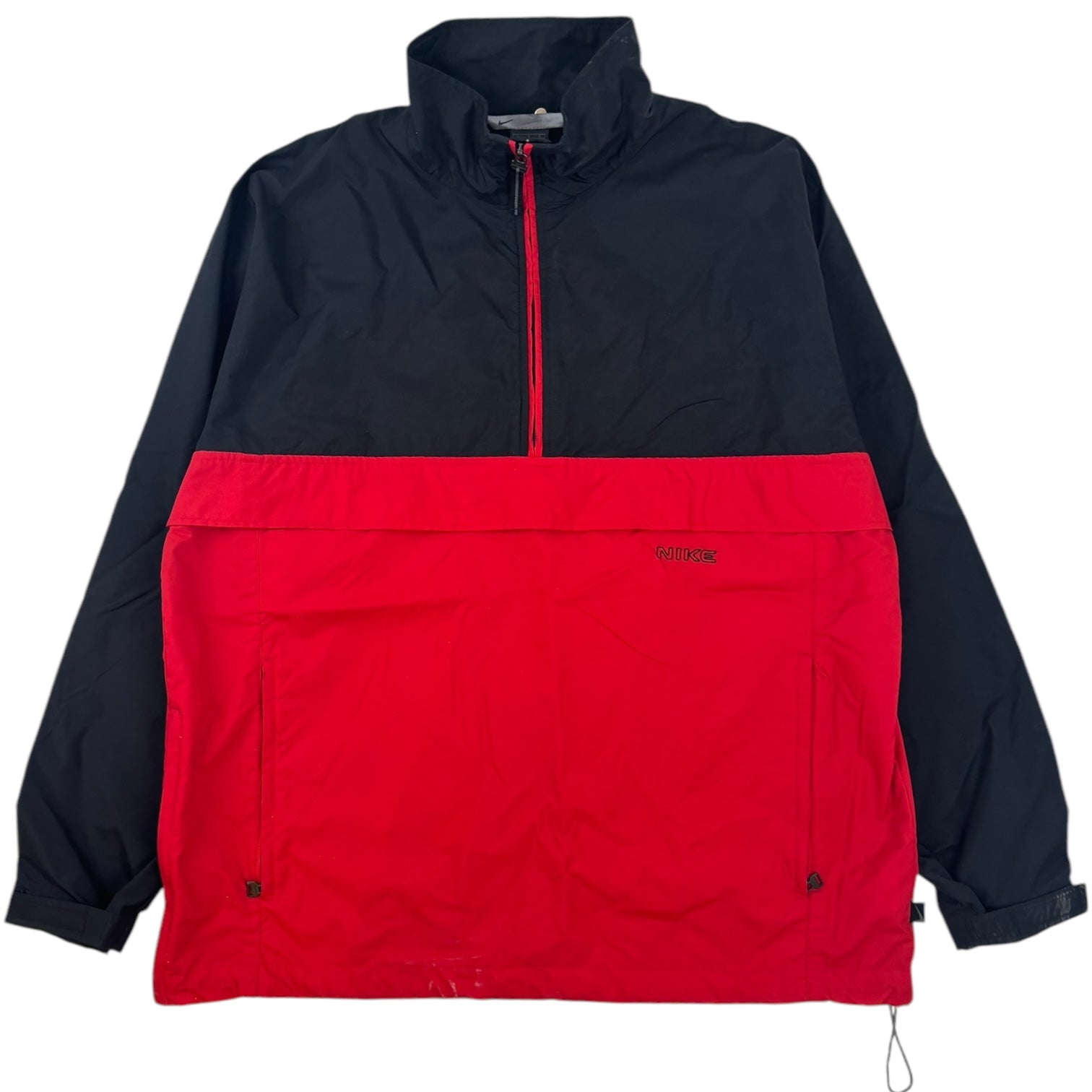 Vintage Nike Two-Tone Half-Zip Windbreaker Red/Black