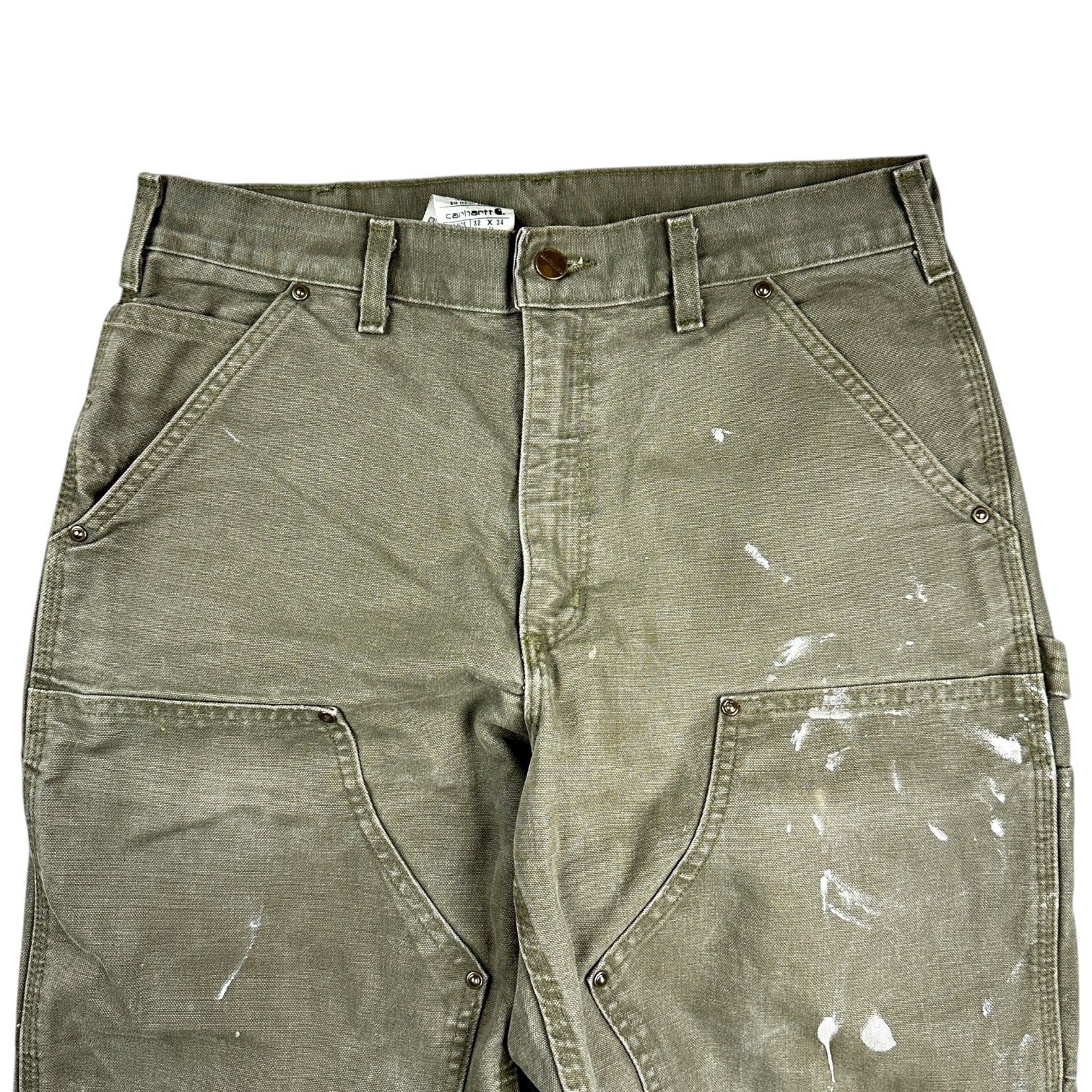 Vintage Carhartt Double Knee Cargos Olive Green