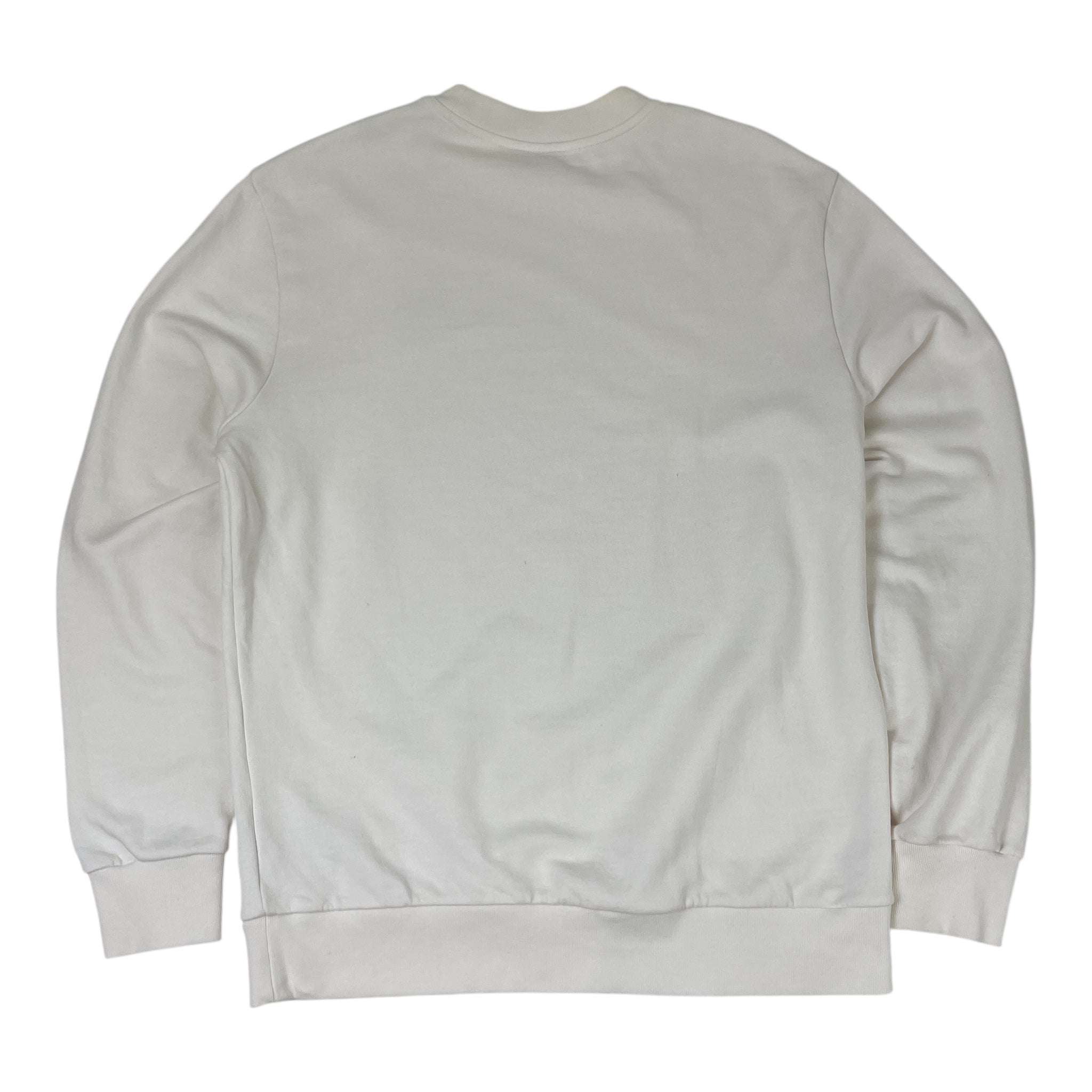 Moncler Logo Patch Cotton Sweatshirt White
