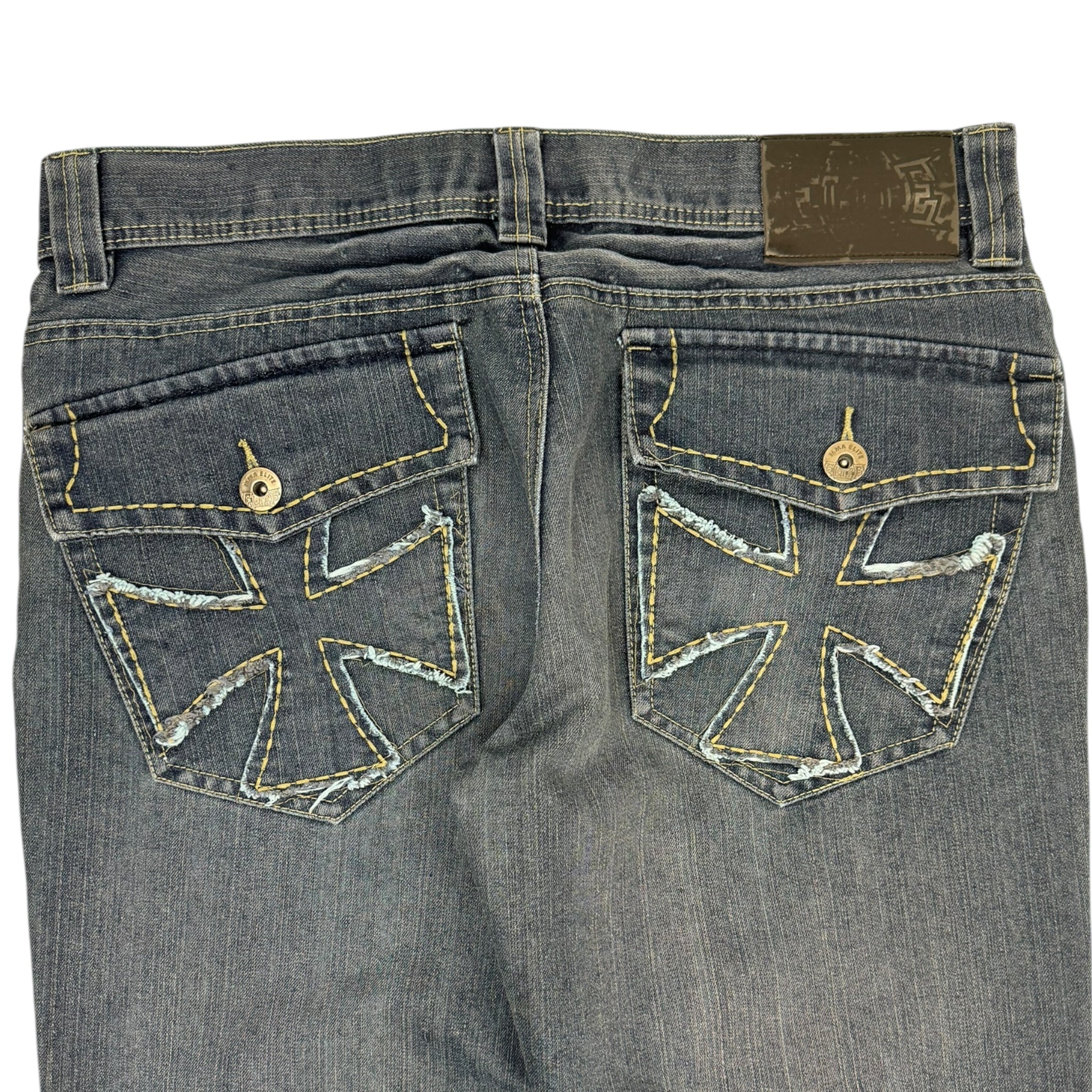 Y2K MMA Elite Embroidered Denim Bottoms