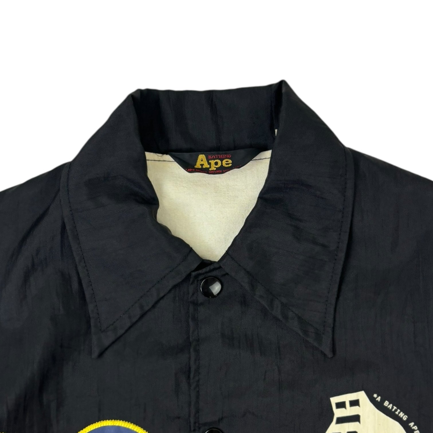 Vintage 90s BAPE Coach Jacket Black