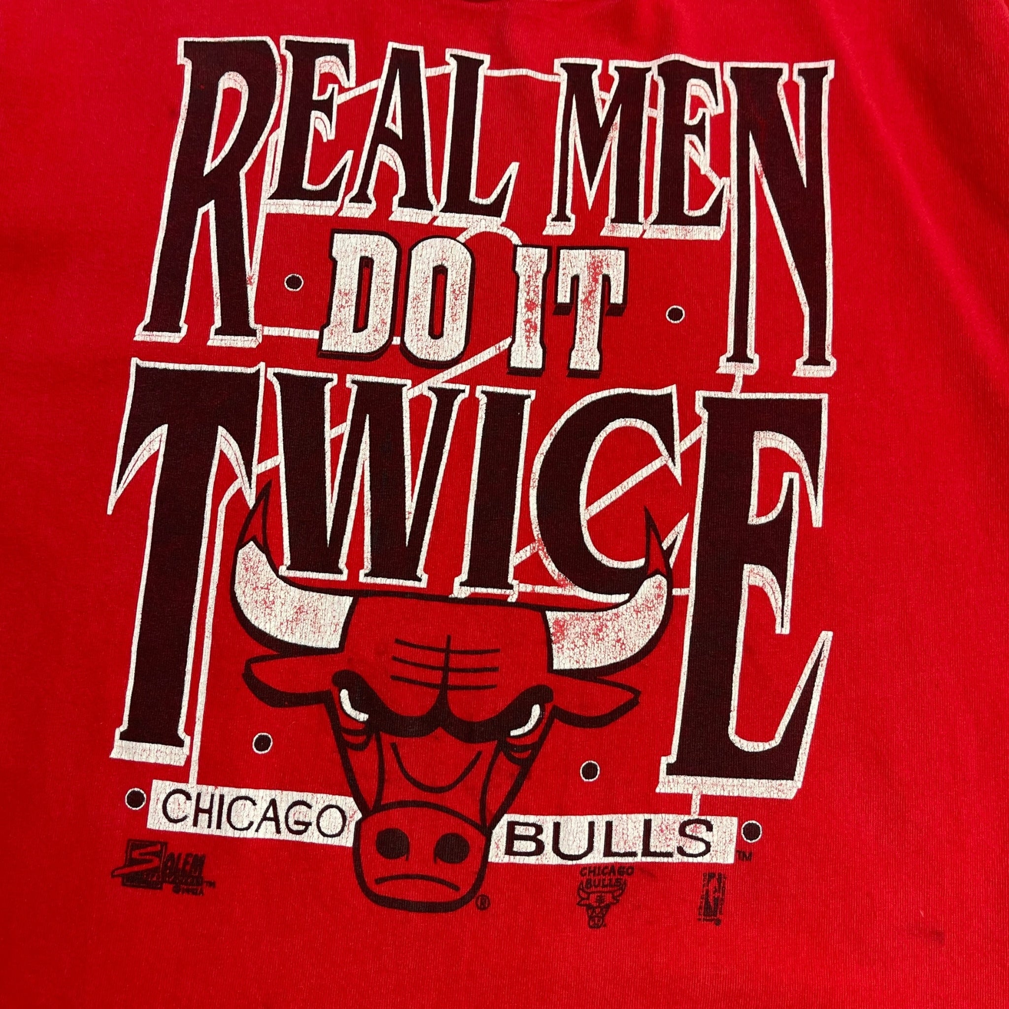 1993 Chicago Bulls “Real Men Do It Twice” NBA T-Shirt