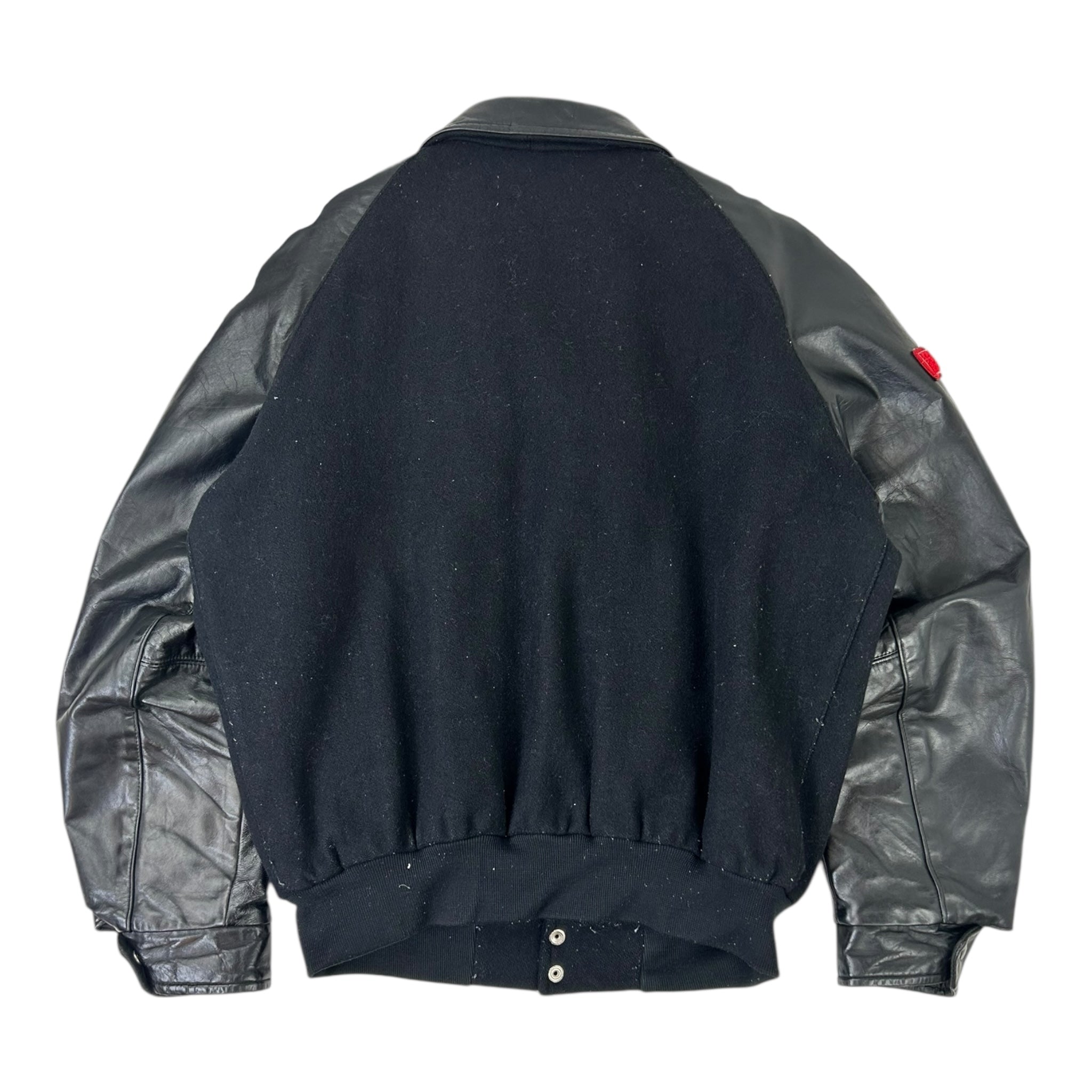 Vintage Wolfe Letterman Jacket Black