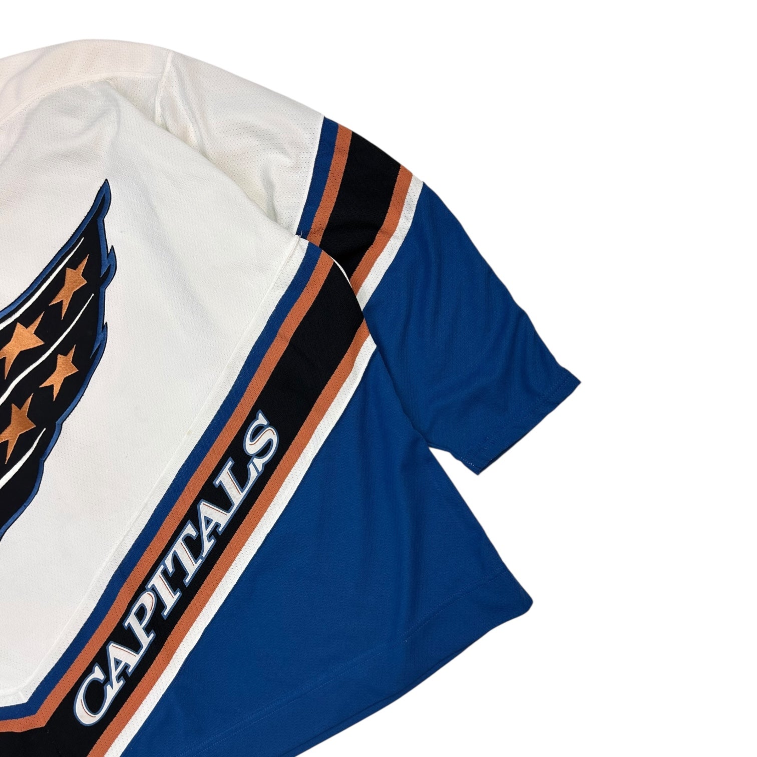 Vintage CCM Washington Capitals Screaming Eagle Away Jersey White