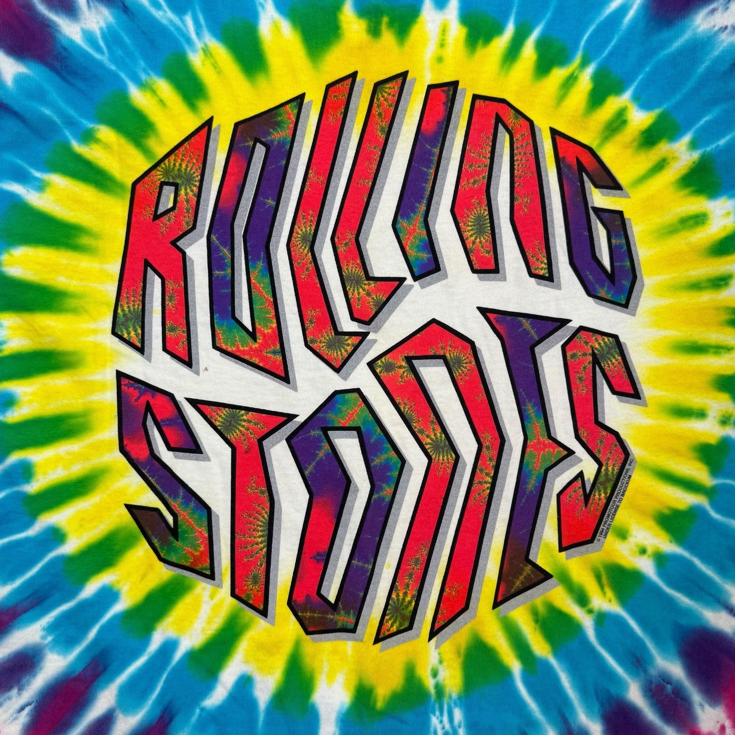 1994 Rolling Stones Tie Dye Tee Multicolour