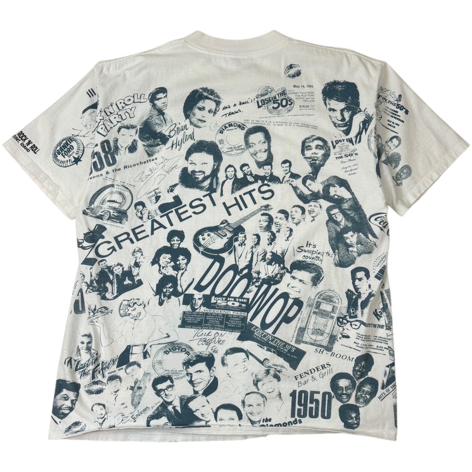 Vintage Sandport “10 Years of Rock ‘N’ Roll” AOP T-Shirt White