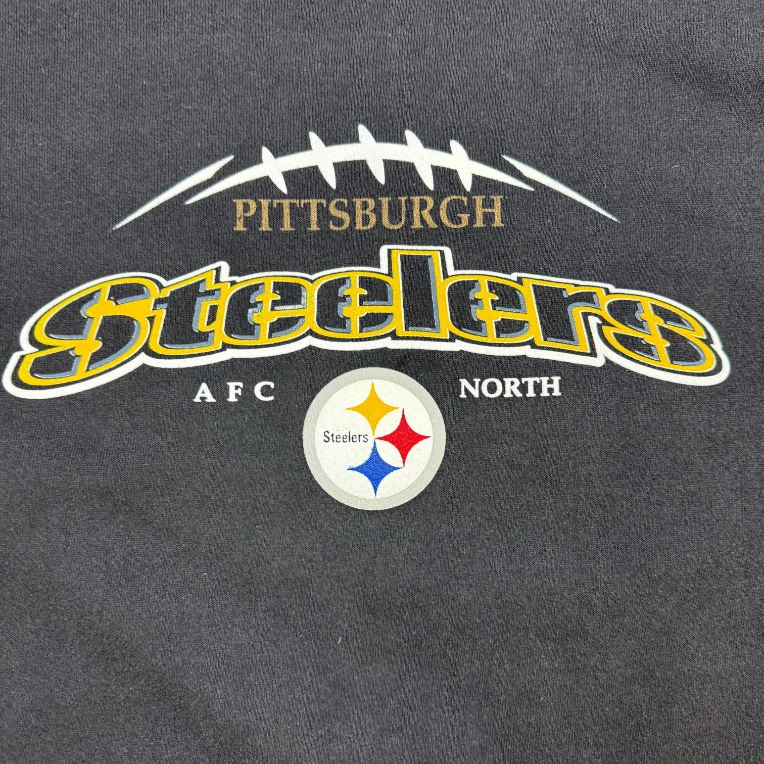 Vintage Pittsburgh Steelers AFC North Crewneck Black
