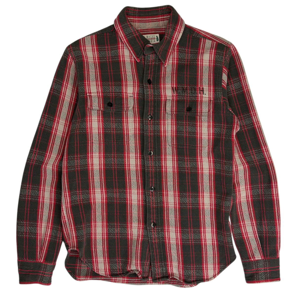 Wacko Maria All You Need Is Love Flannel Red