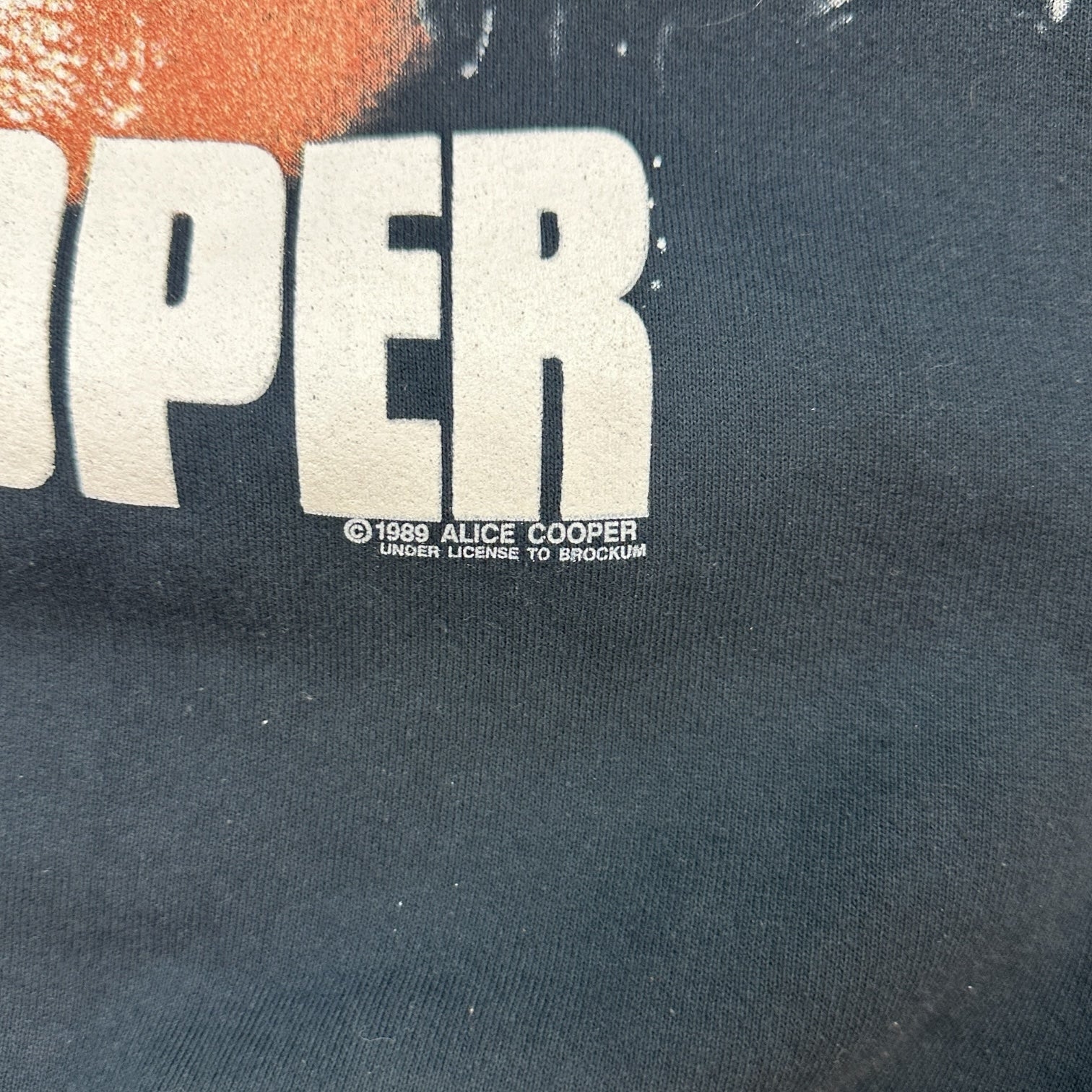 1989 Alice Cooper Trash Crewneck Black