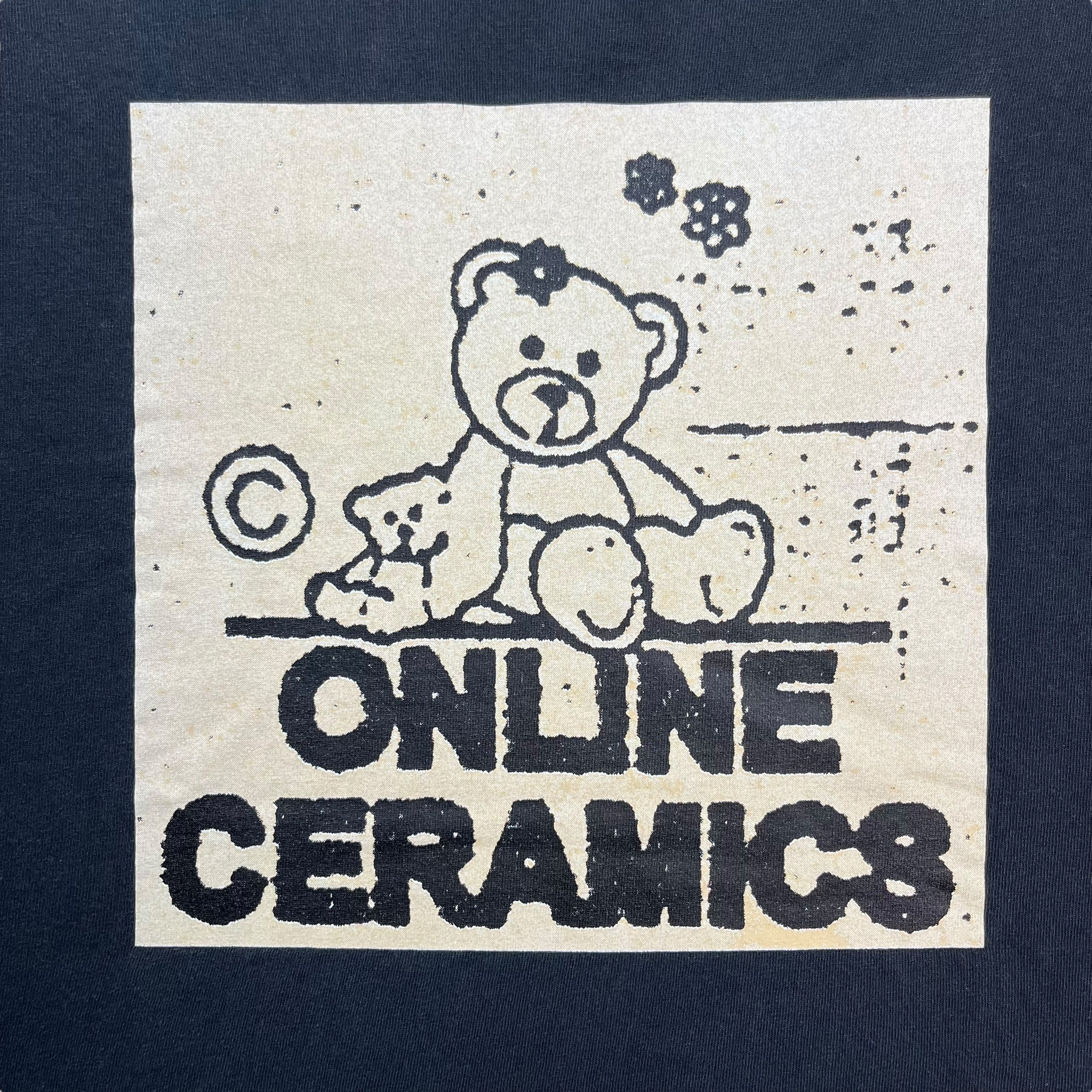 Online Ceramics Bear Logo Tee Black