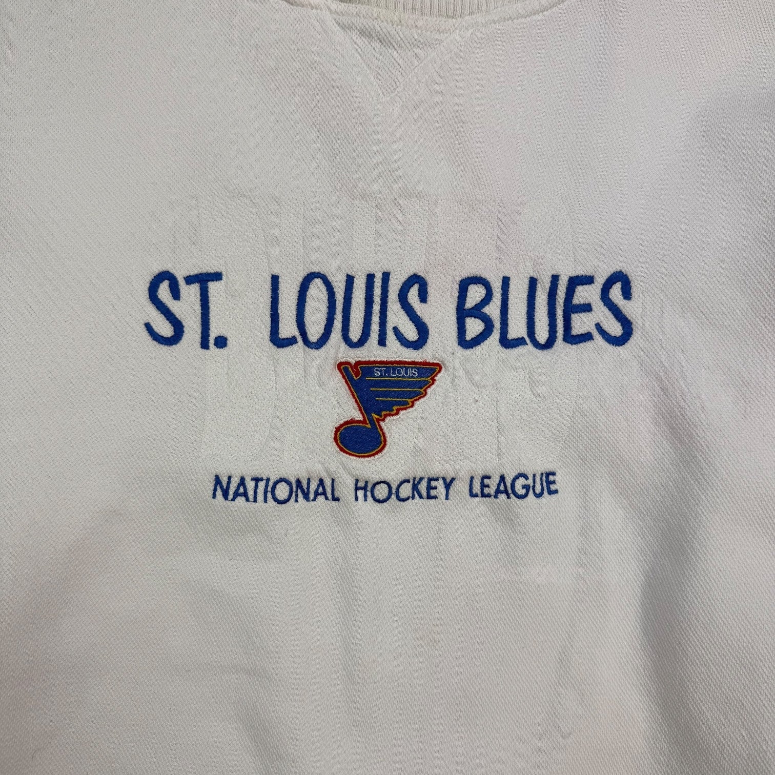 Vintage St Louis Blues Crewneck White