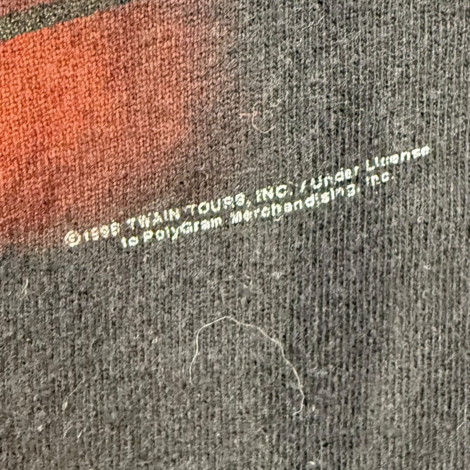 1998 Shania Twain Tour Tee Black