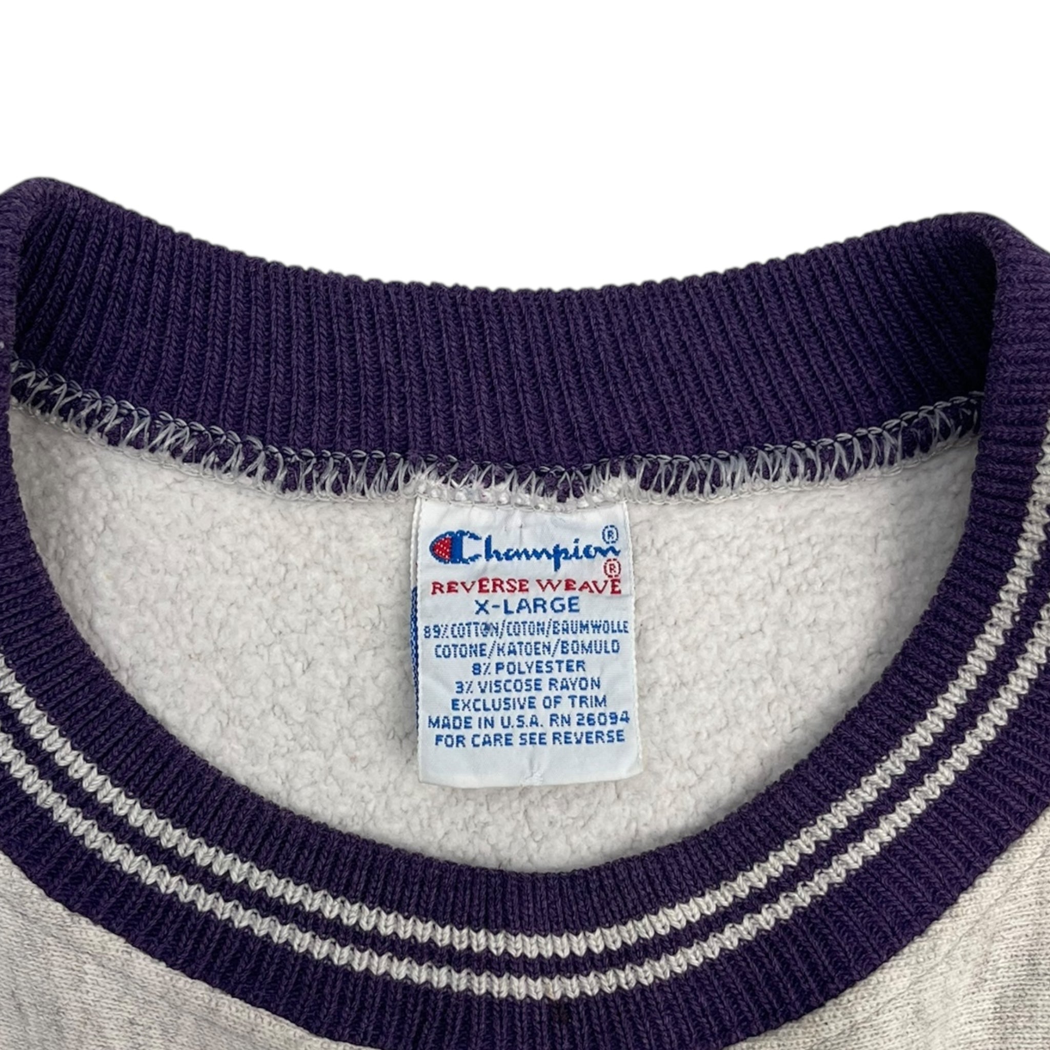 Vintage Champion Crewneck Sweatshirt Grey