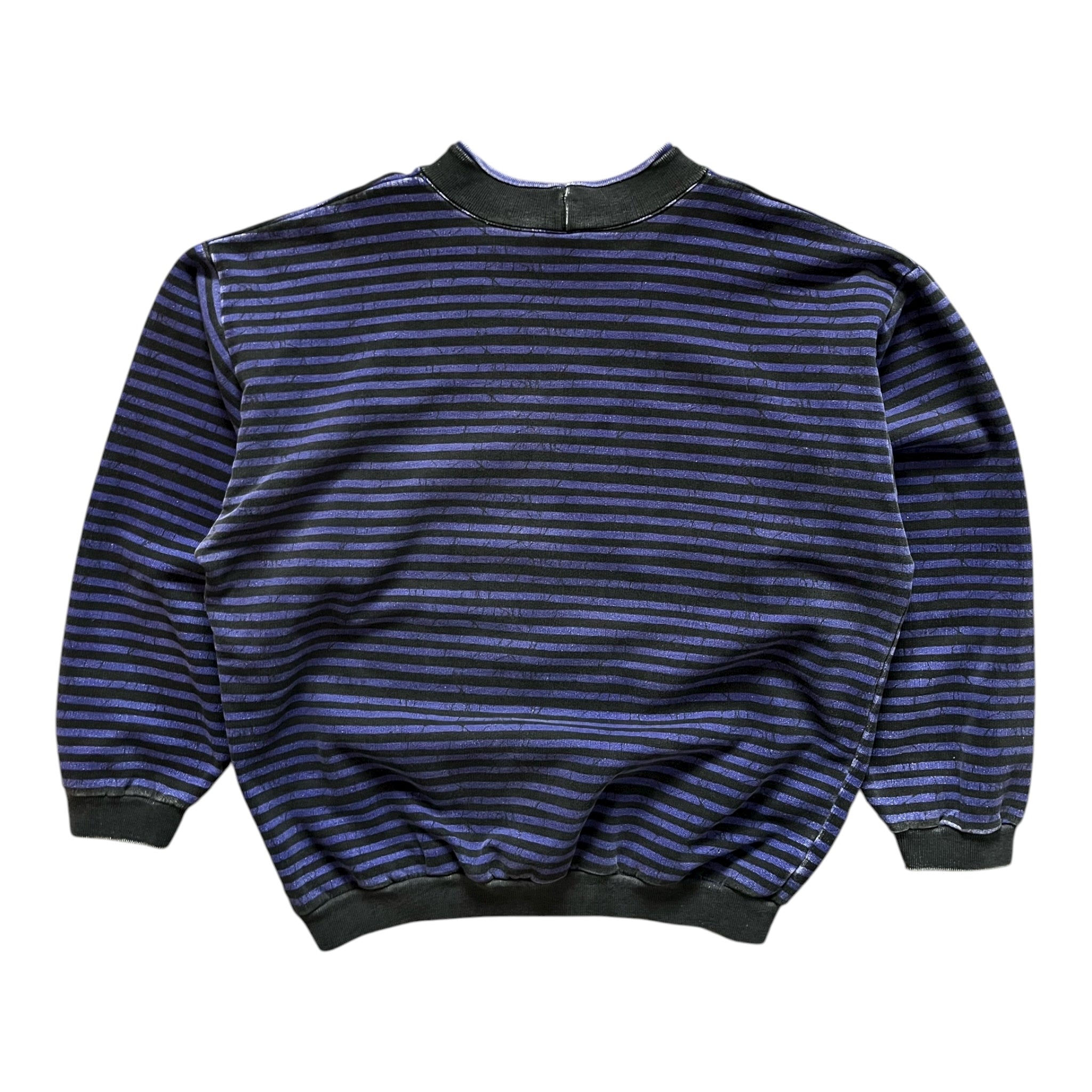 Vintage Quiksilver Striped Cropped Crewneck