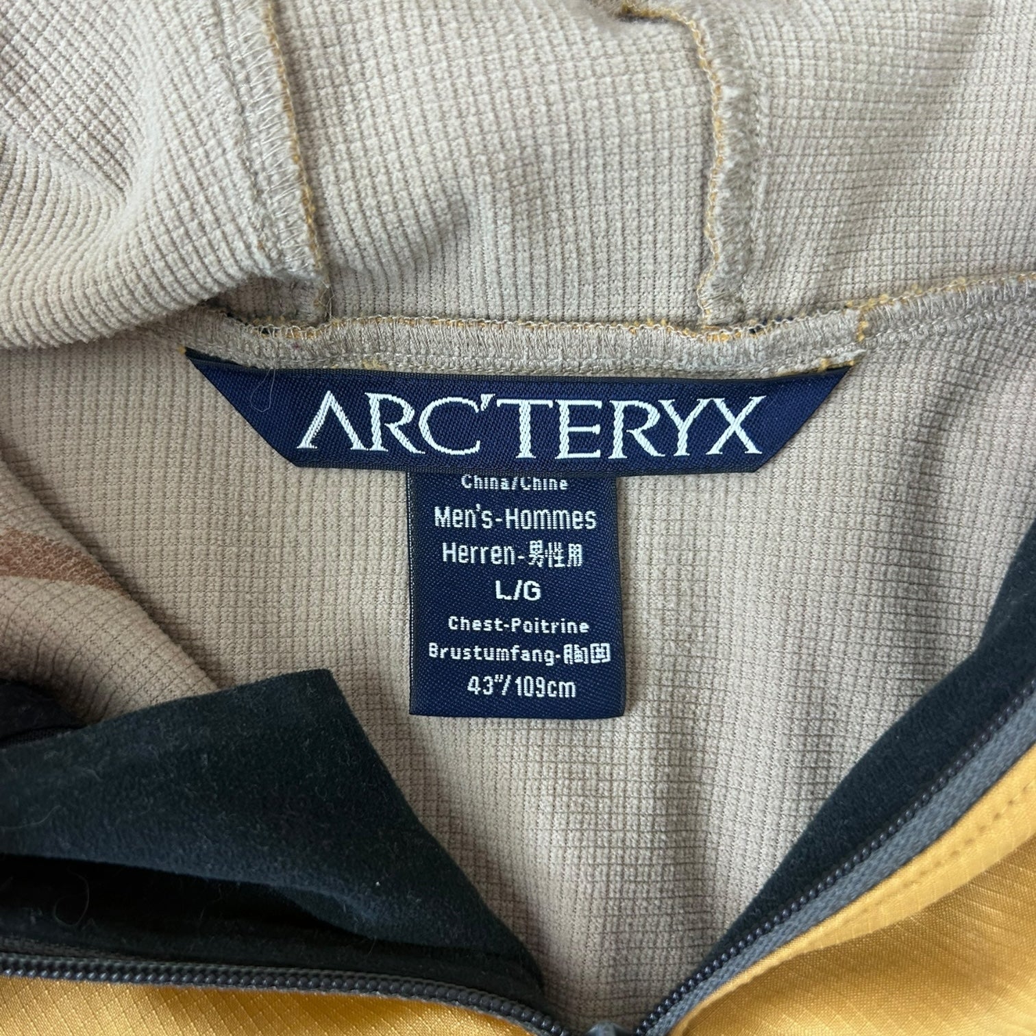 Vintage Arc'teryx Epsilon Hoody Jacket Mustard