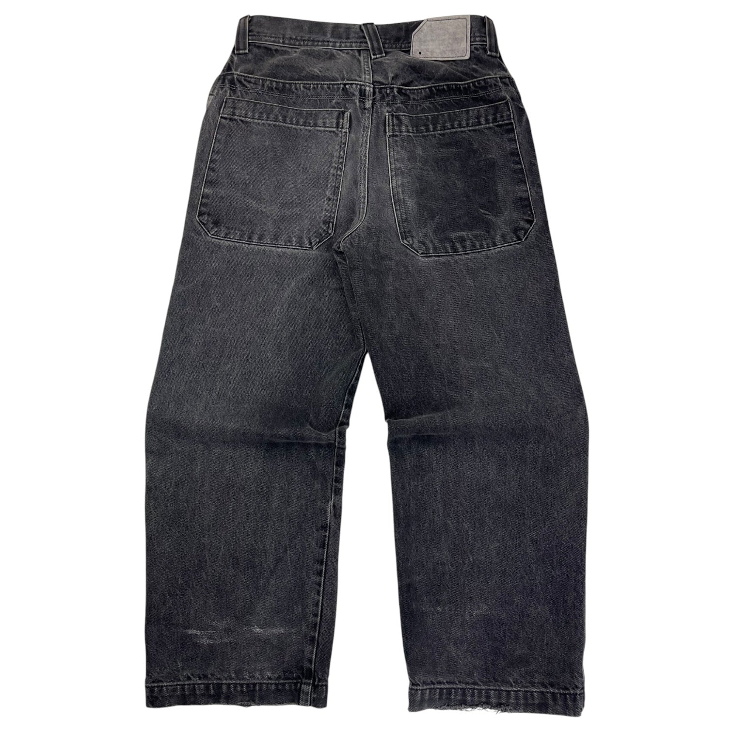 (W) Vintage Y2K JNCO Jeans Wide Leg Denim Bottoms Dark Wash