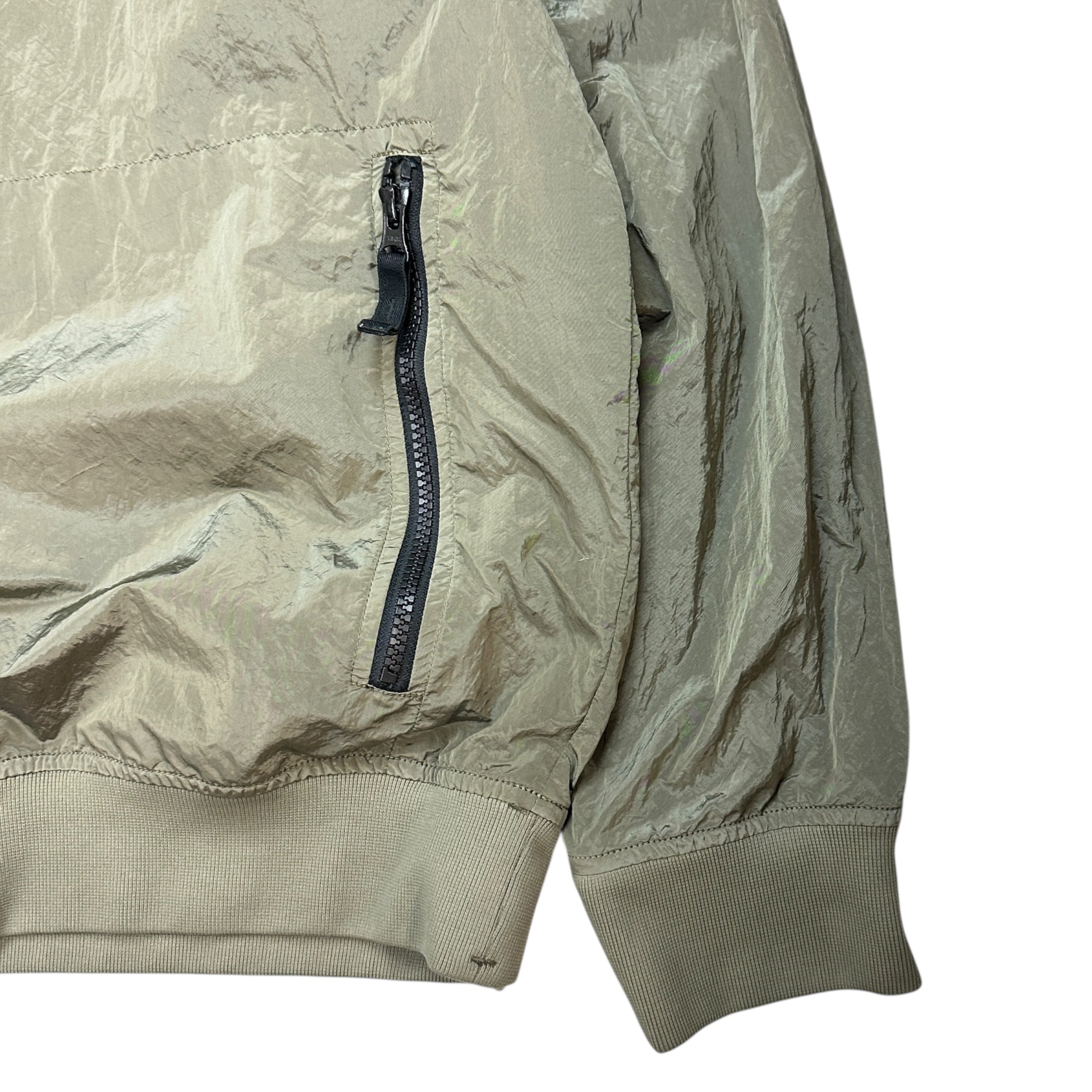 Stone Island Iridescent Nylon Pullover Olive