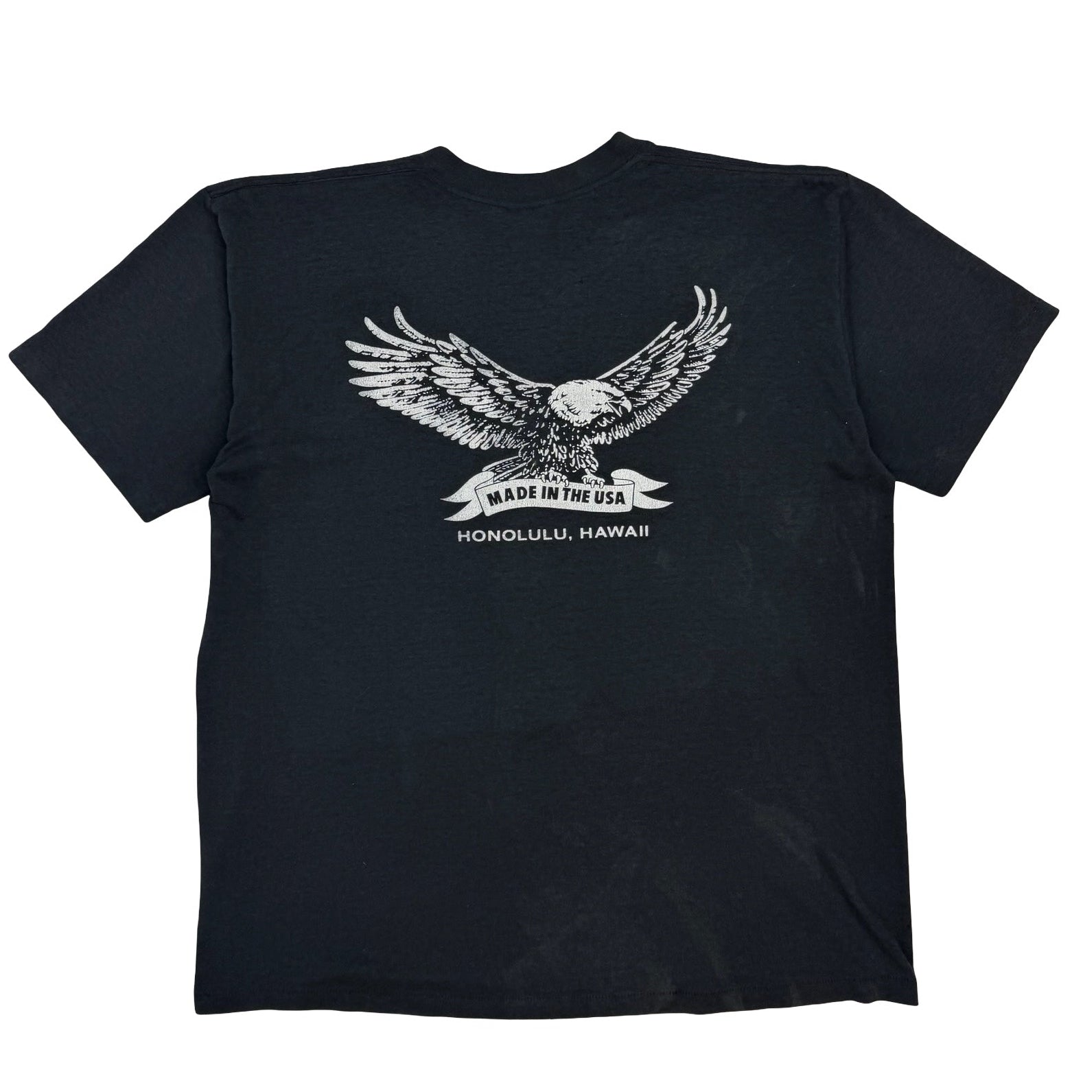 Vintage Harley Davidson “Legends Live Where Legends Roam” Hawaii Tee Black