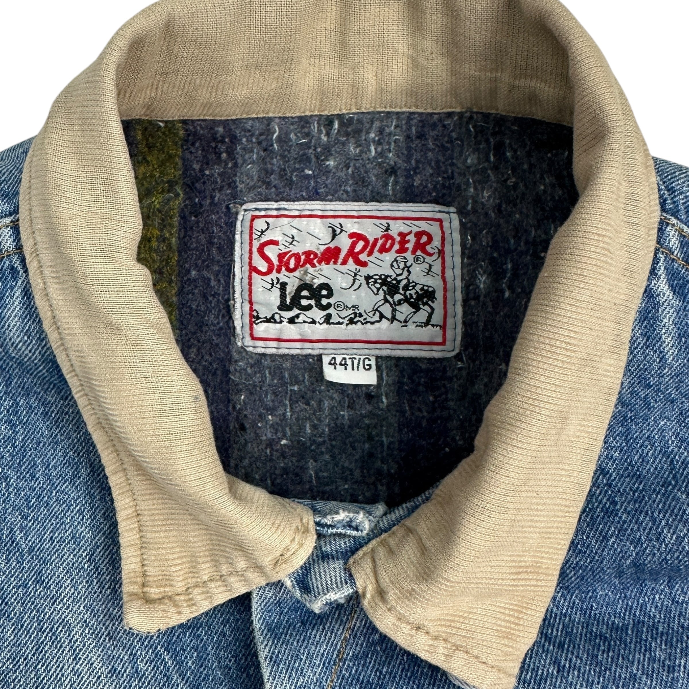 Vintage Lee Storm Rider Denim Jacket Light Wash