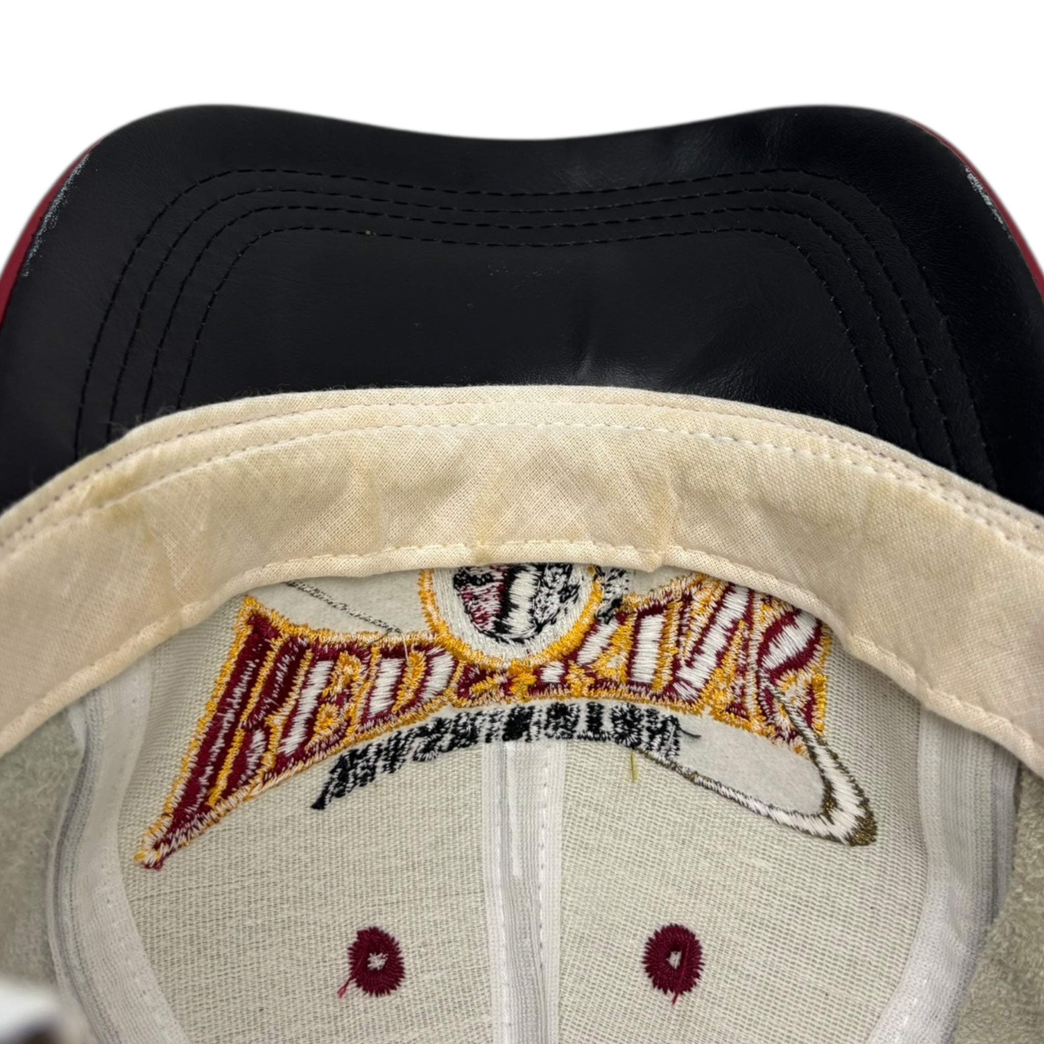 Vintage Washington Redskins Leather NFL Hat