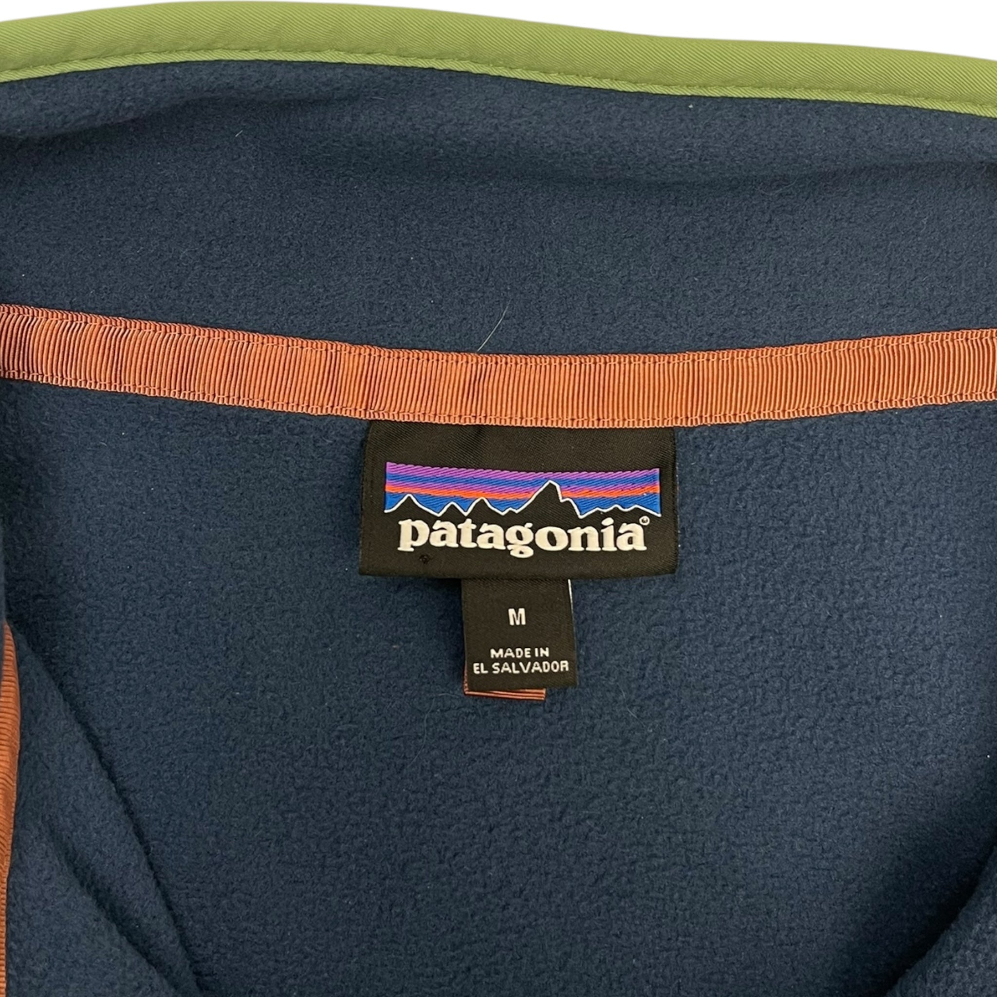 Patagonia T-Snap Fleece Sweater Blue/Pastel Green