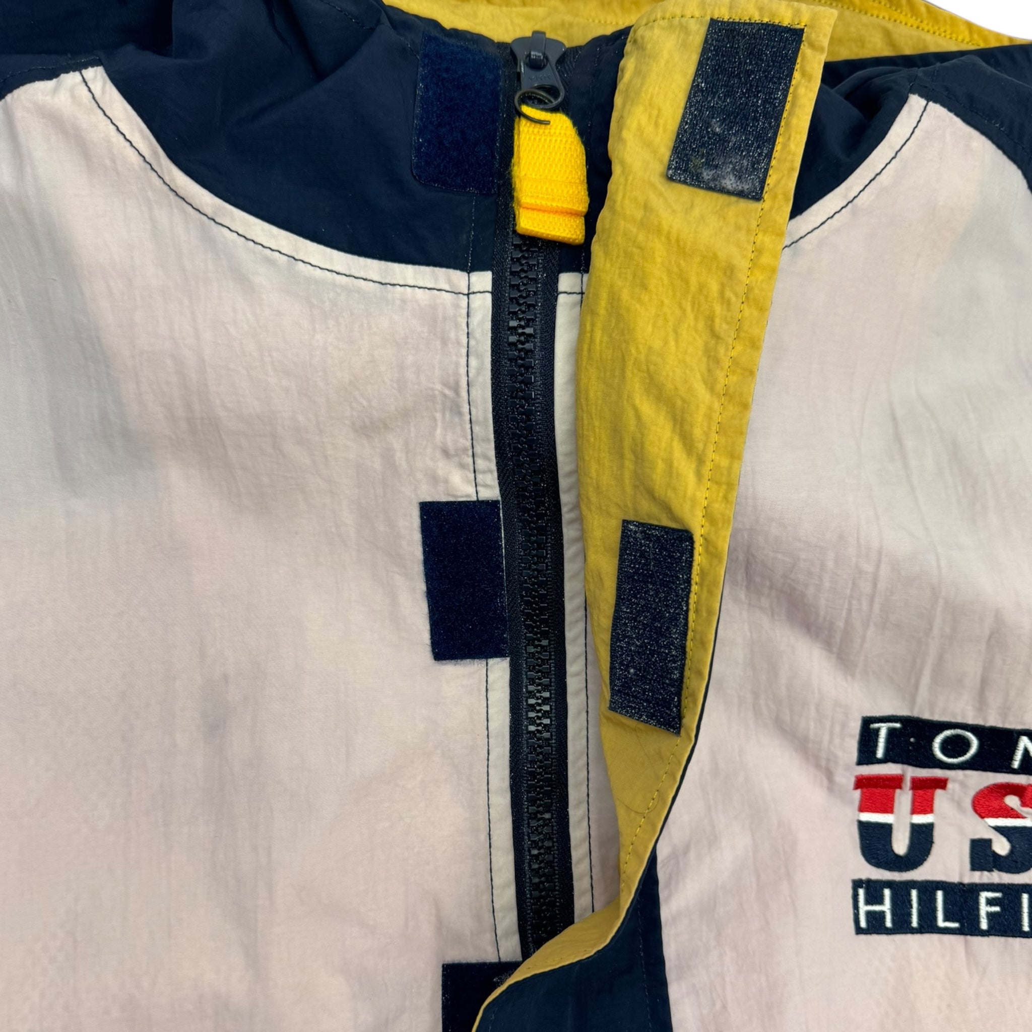 Vintage Tommy Hilfiger USA Quarter Zip Hooded Jacket