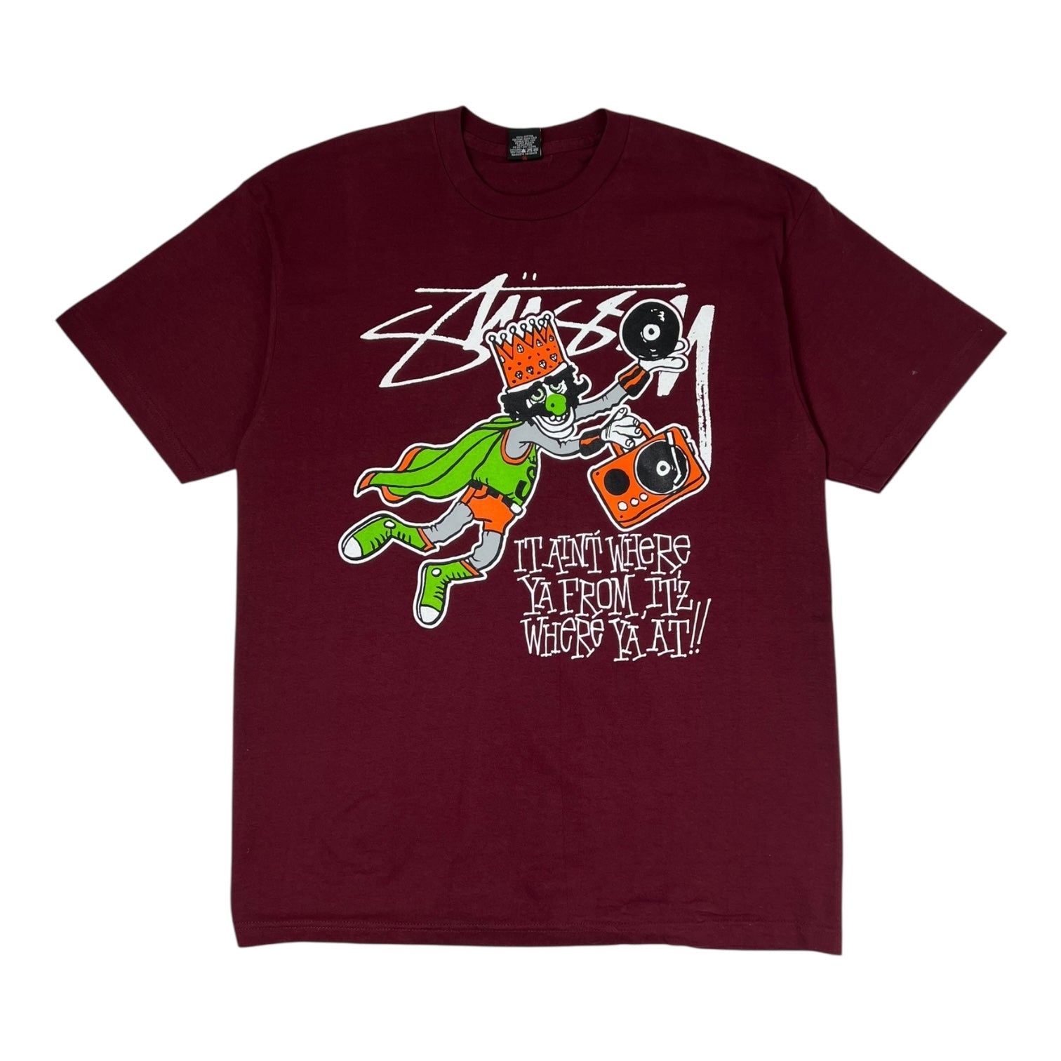 小物 THE STUSSY BIBLE book 2004 old stussy Vintage Stussy “ It ain't where ya from, it's where ya at” T-Shirt Bur