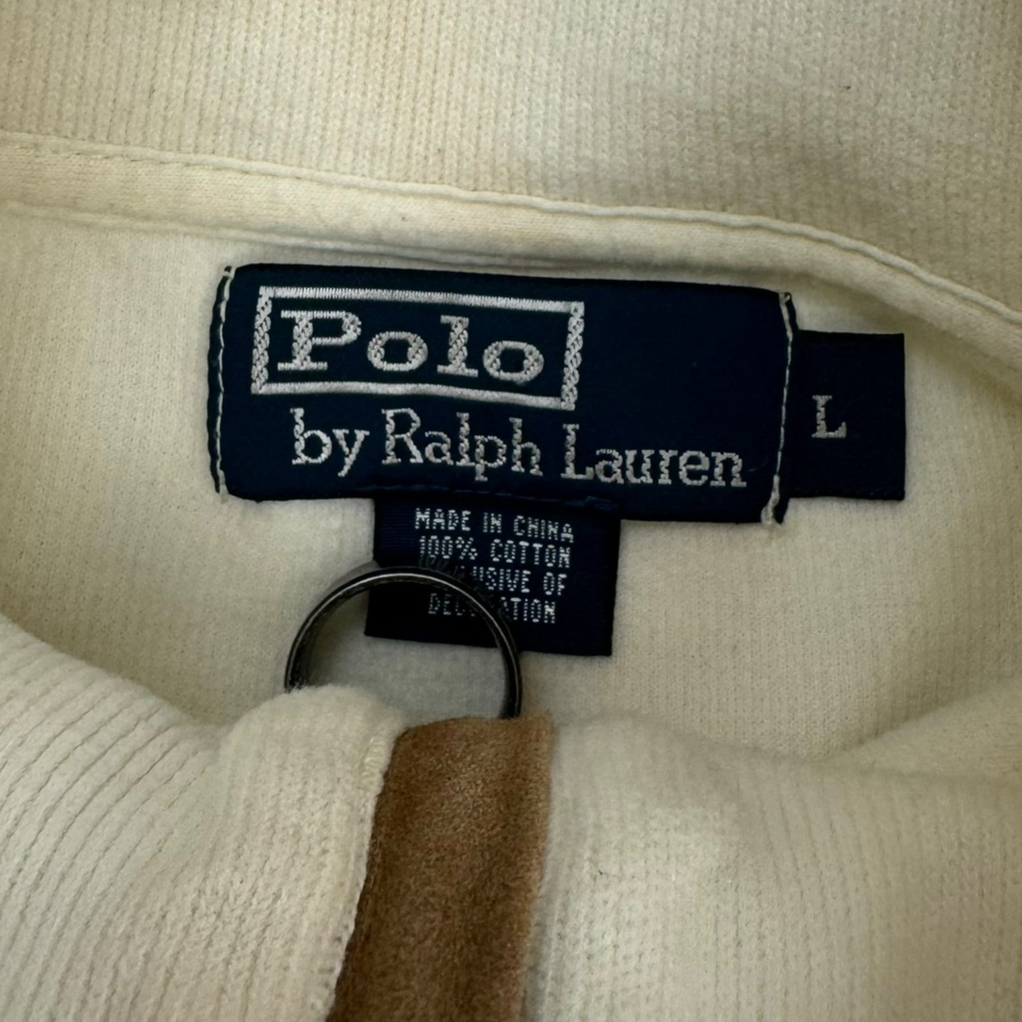 Vintage Polo Ralph Lauren Cream 1/4 Zip Sweater