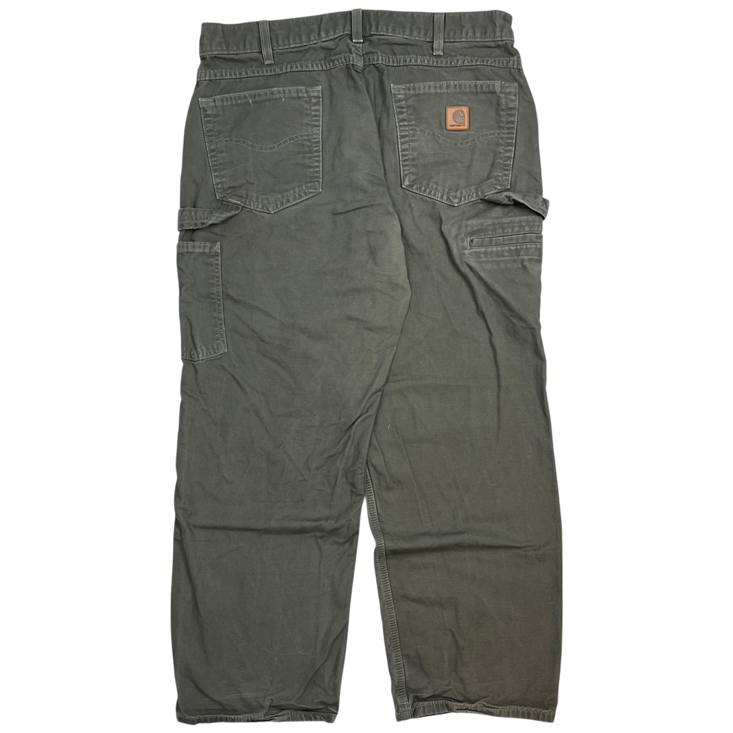 Vintage Carhartt Dungaree Pants Grey Green