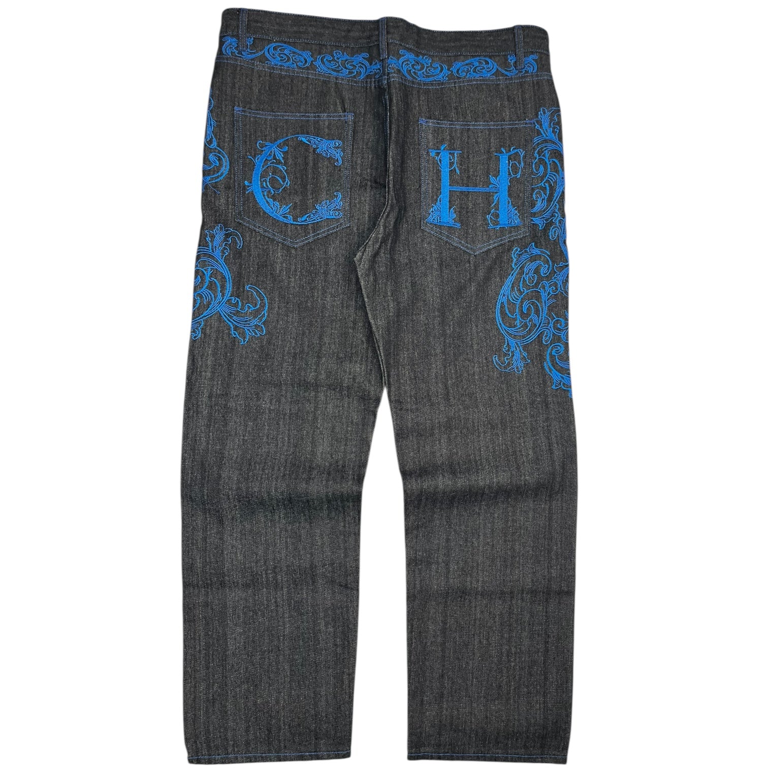 Vintage Y2K Crown Holder Embroidered Denim Jeans