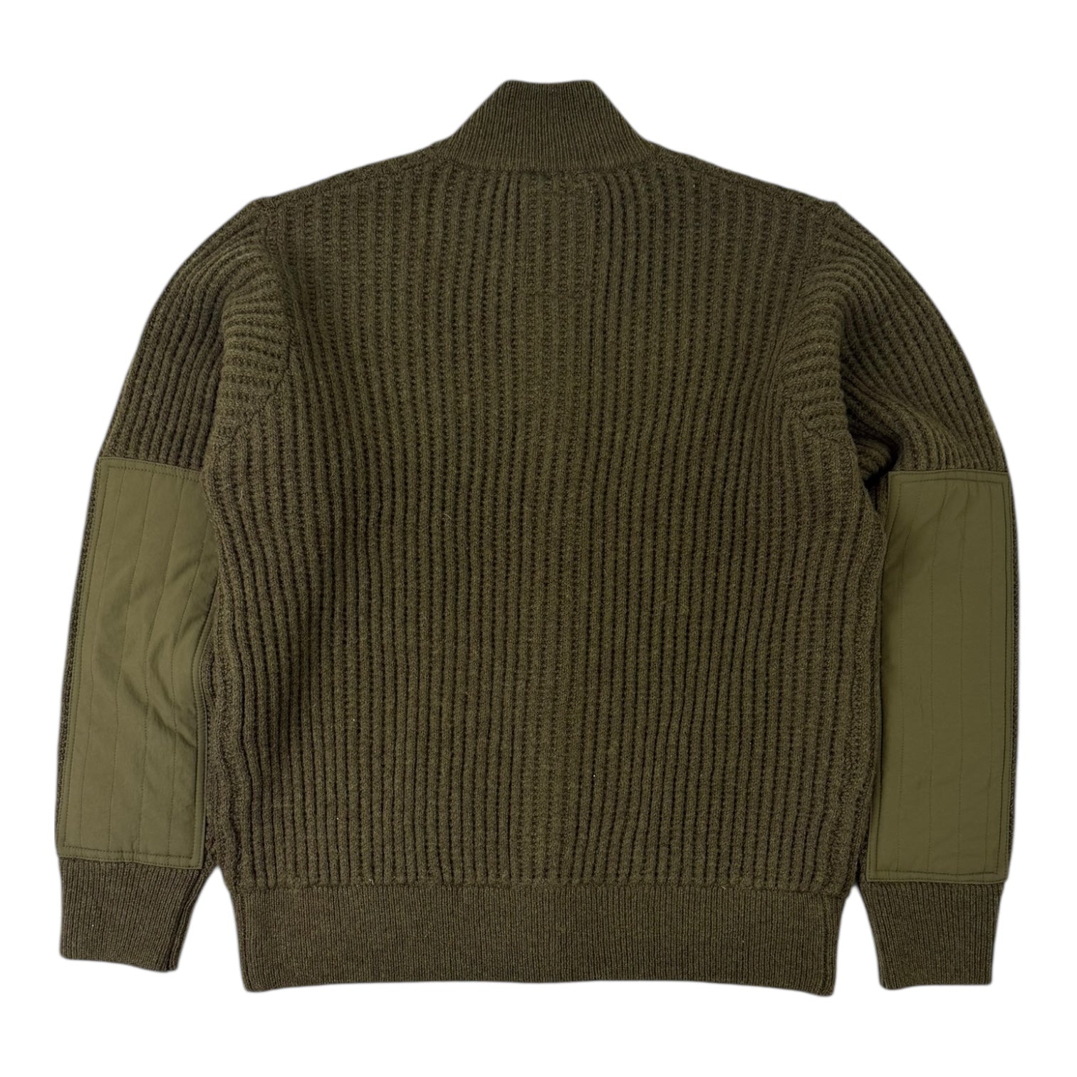 Stussy Lambs Wool Zip Sweater Olive