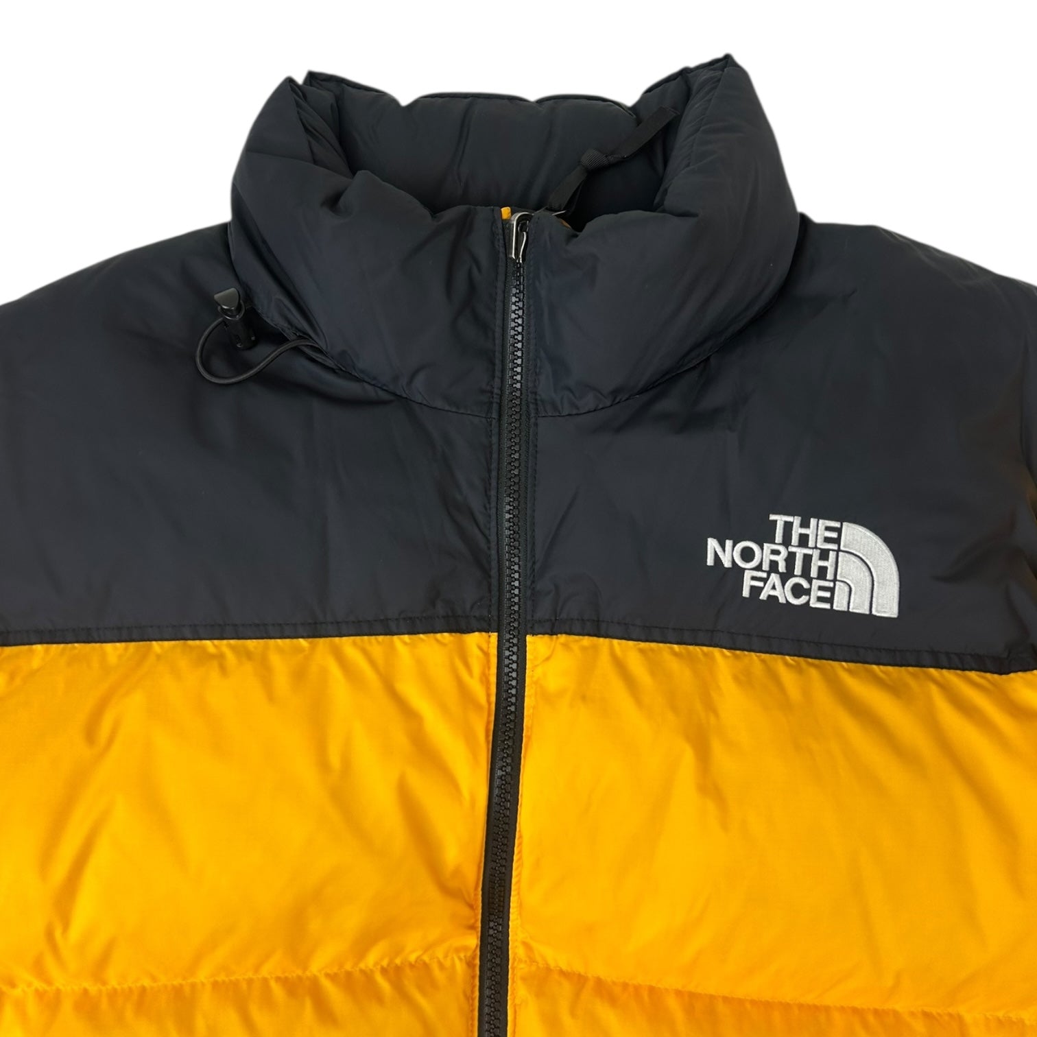 Vintage Women's The North Face 700 Fill Nuptse Jacket Black/Yellow