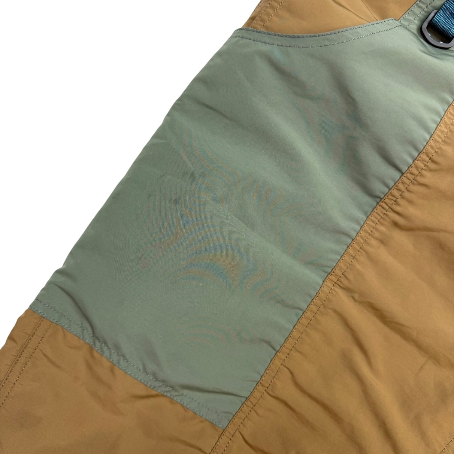 Gramicci Shell Gear Cargo Shorts Tan/Turqoise