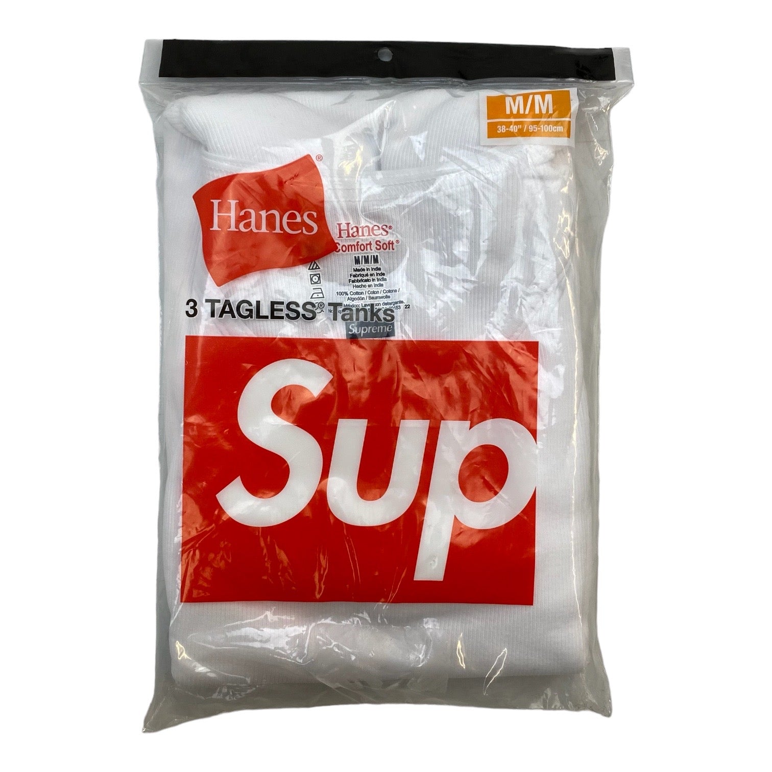 Supreme Hanes Tagless Tank Tops (3 Pack) White Size Large