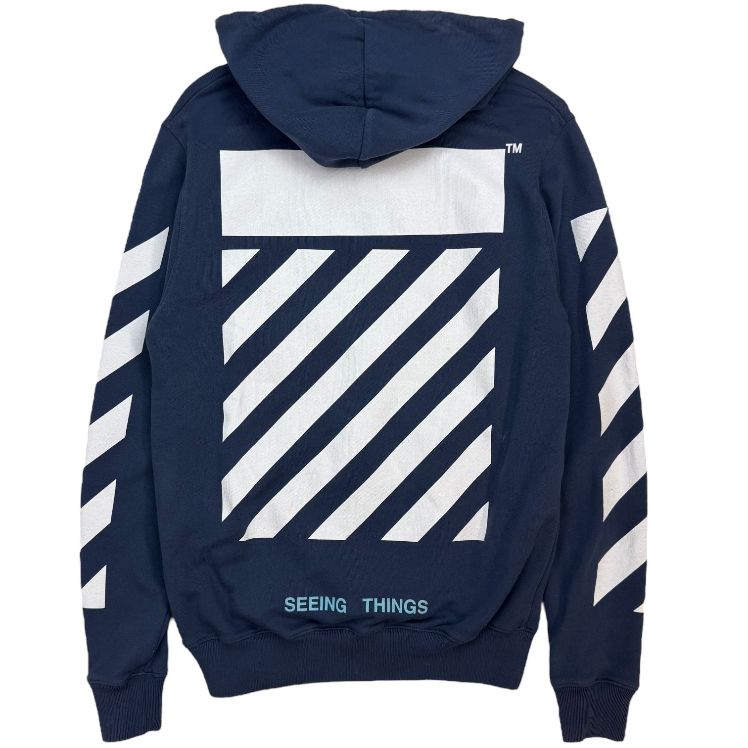 Off-White Caravaggio Hoodie Navy