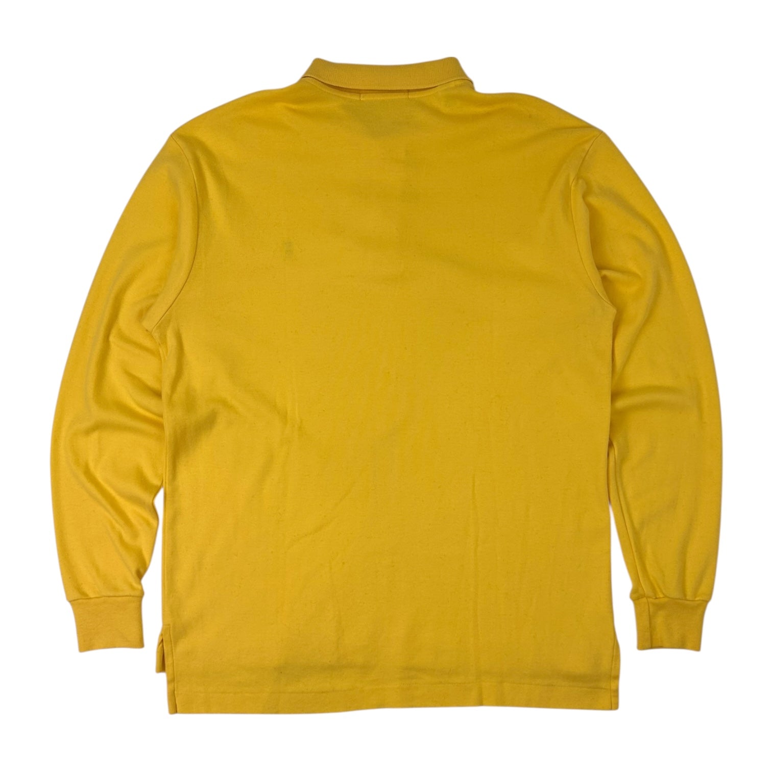 Vintage Yves Saint Laurent Long Sleeve Polo Shirt Yellow