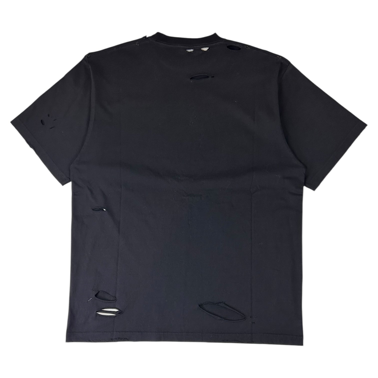 Balenciaga Destroyed T-Shirt Black