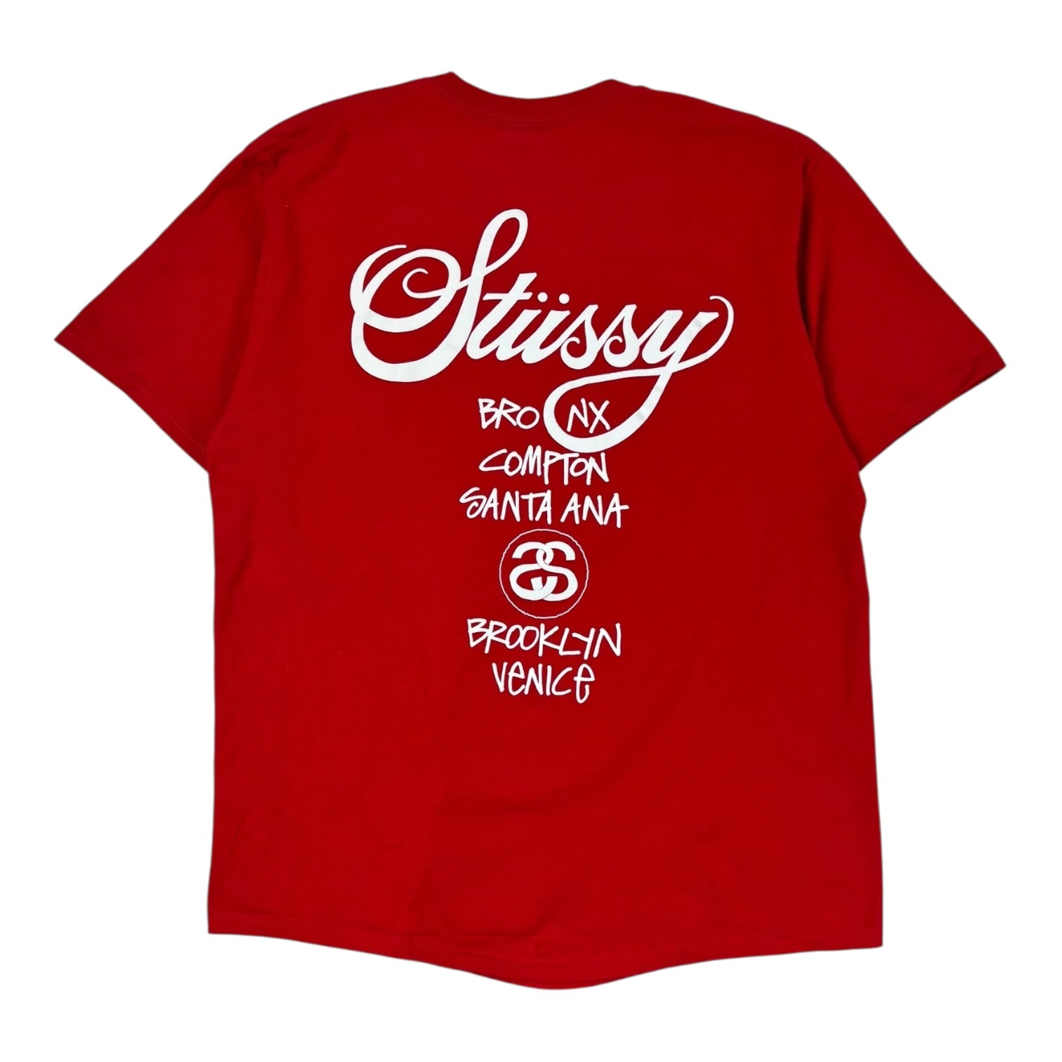 Stussy Dover Street Market World Tour T-Shirt Red
