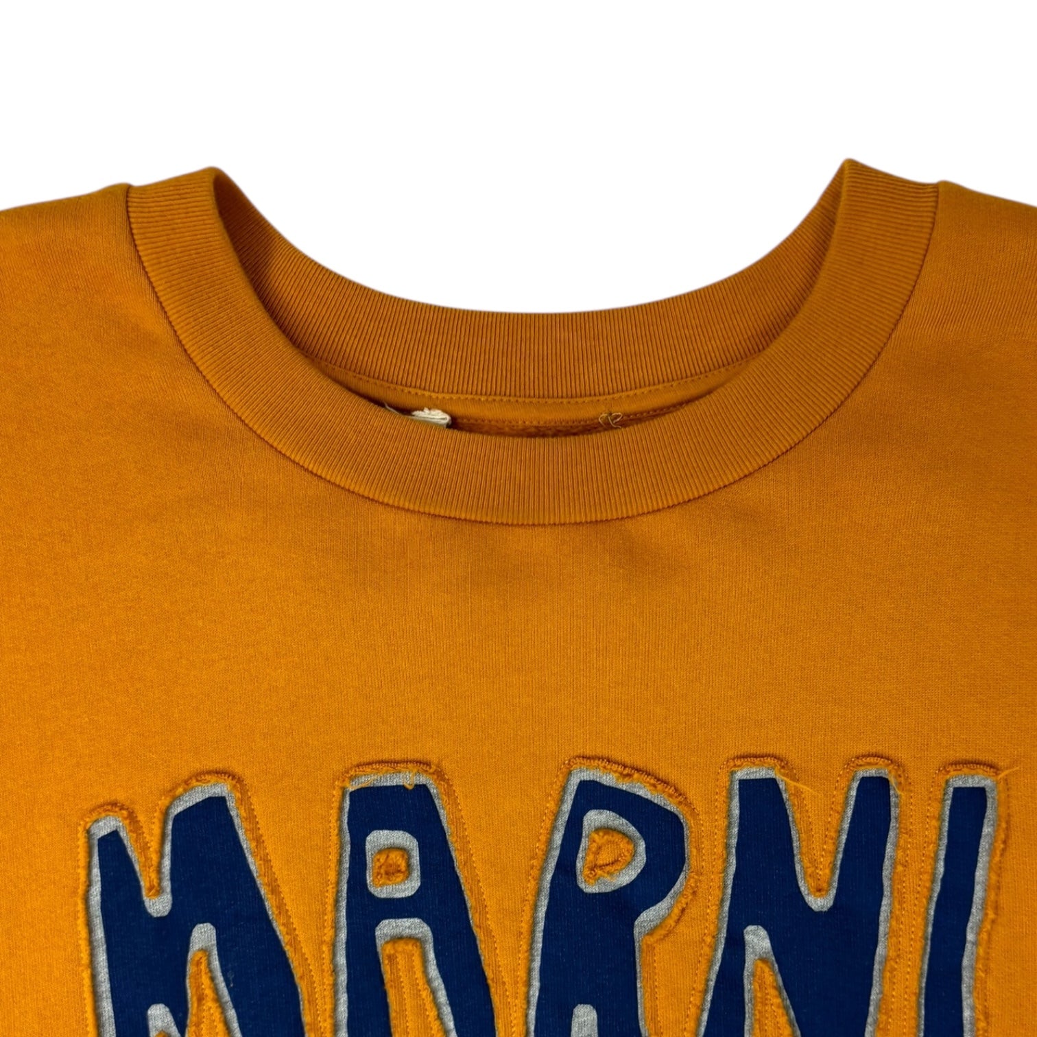 Marni FW22 Appliqué Logo Crewneck Sun Orange