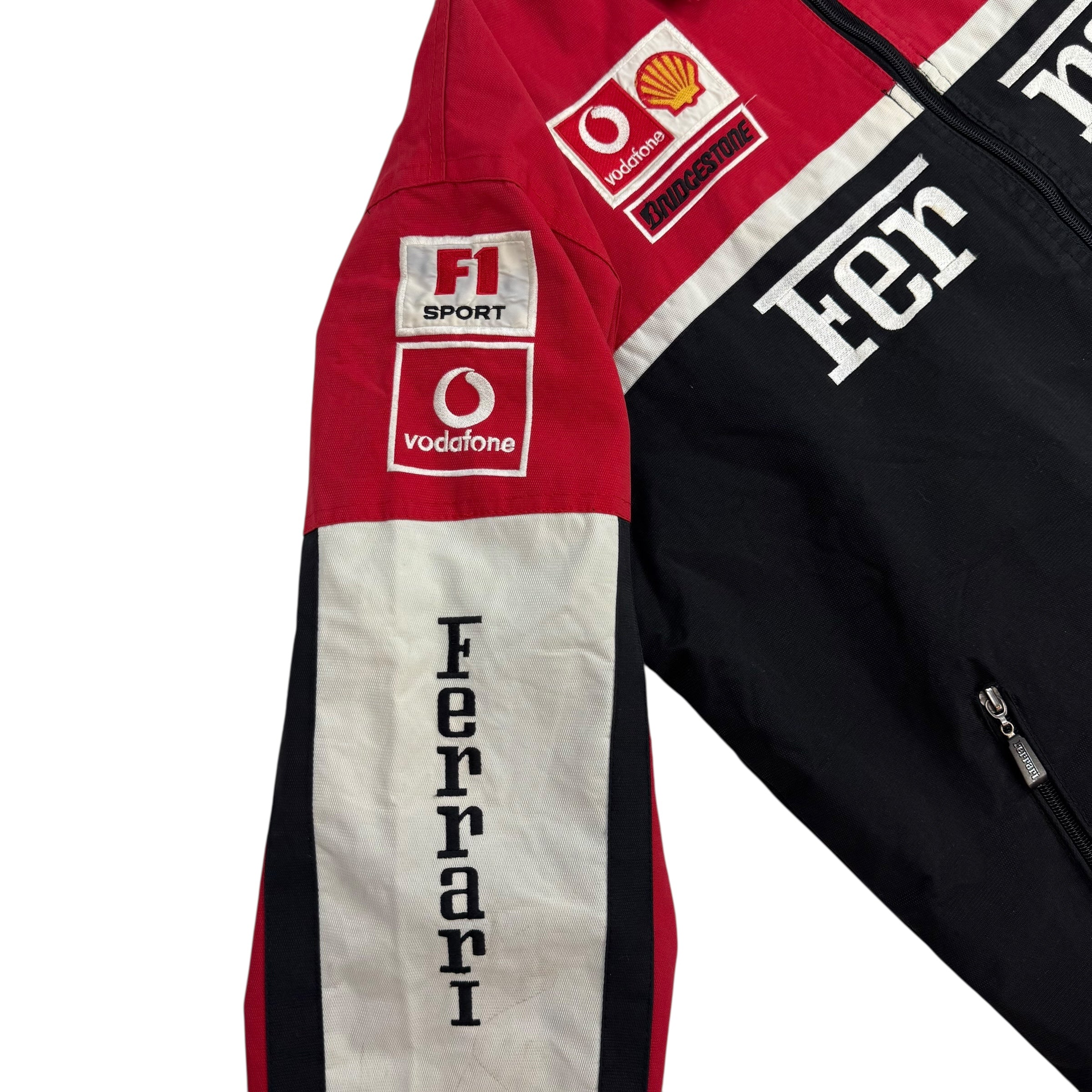 Vintage Ferrari Michael Schumacher Racing Jacket Black Red White